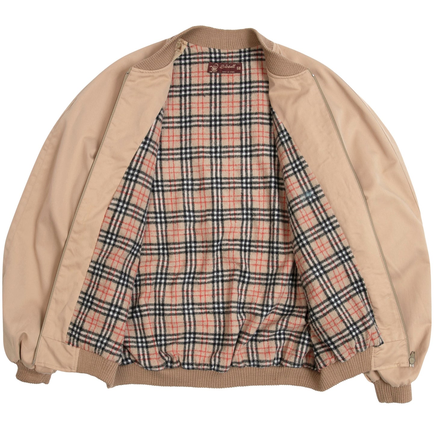 70s Vintage, Burberry Check, Brushed Wool Lined