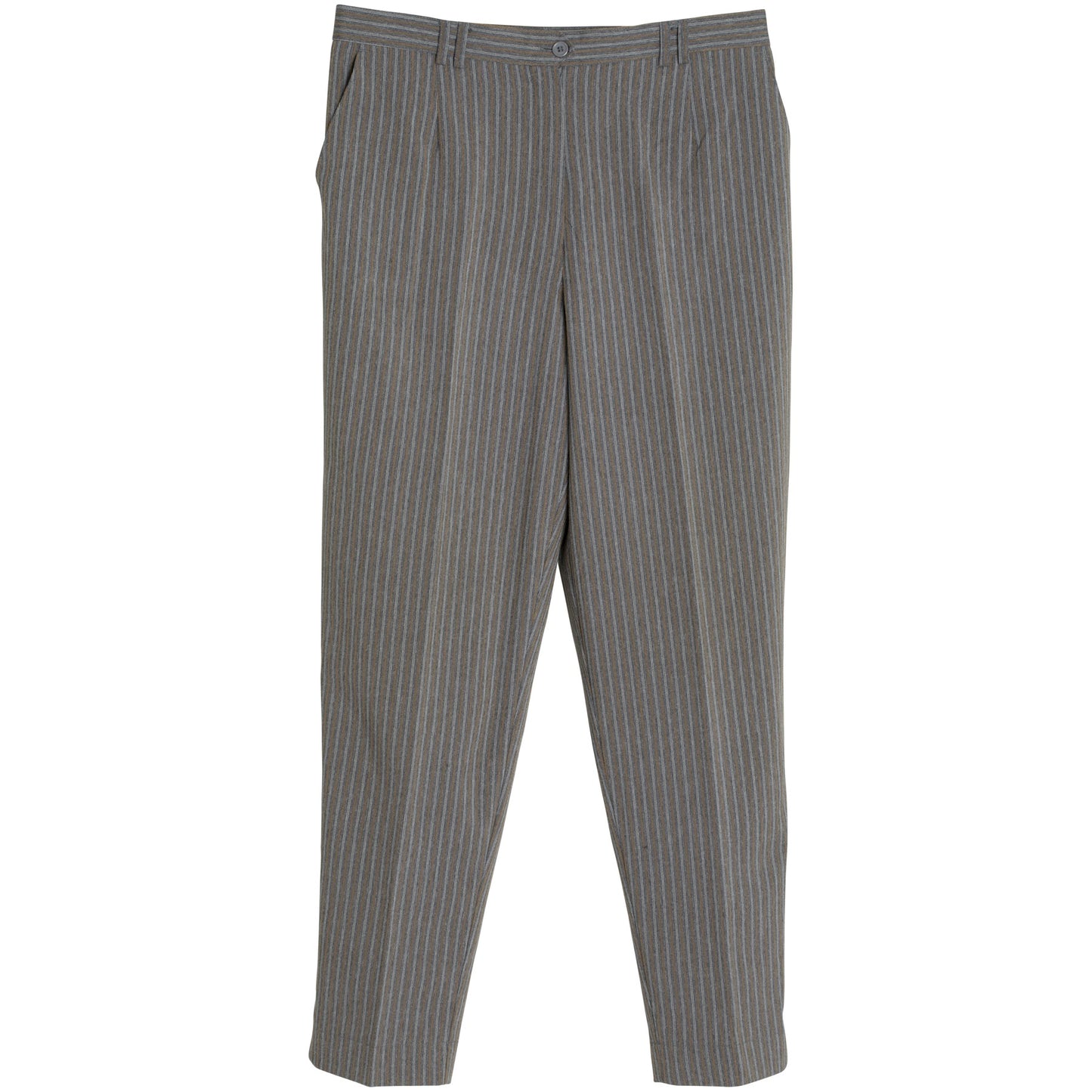 Warp-Faced Twill Stripe, Controlled Drape, Relaxed Silhouette