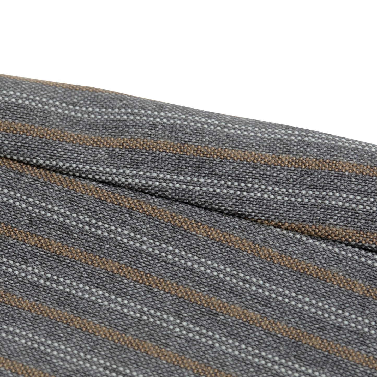 Warp-Faced Twill Stripe, Controlled Drape, Relaxed Silhouette