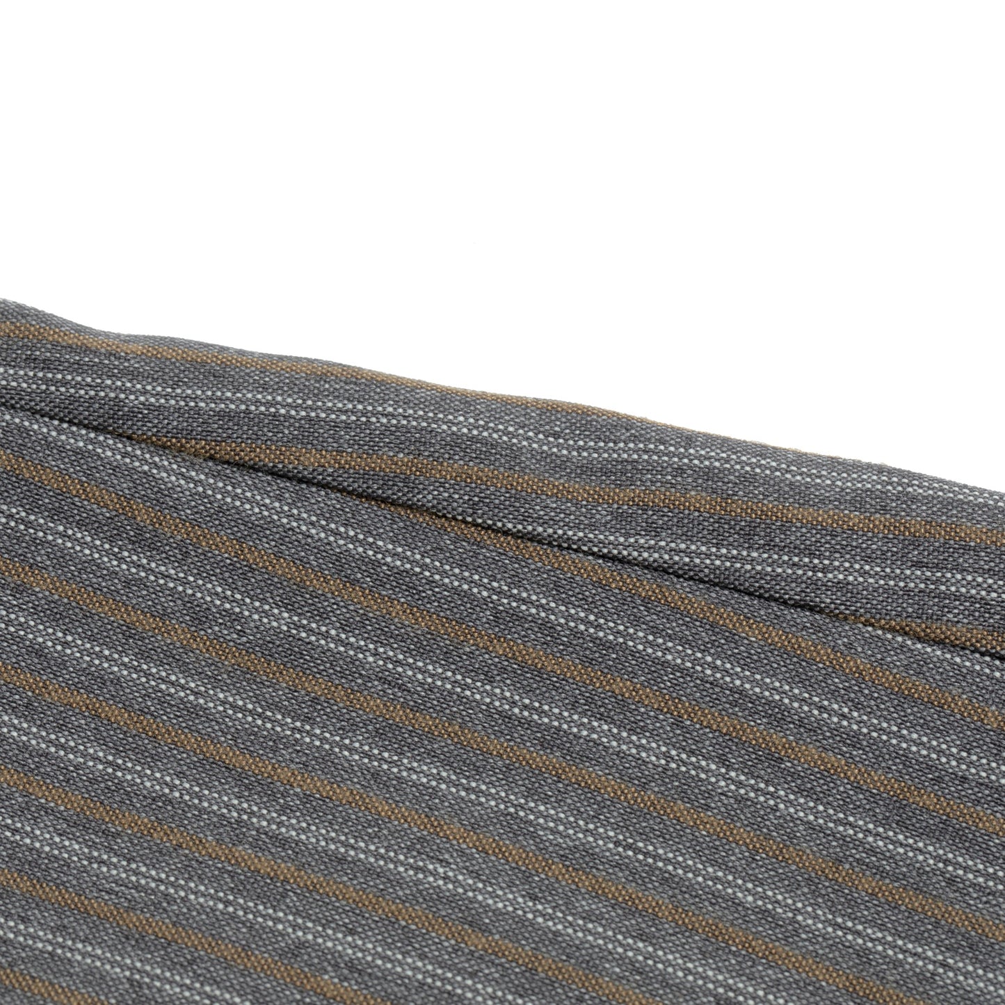Warp-Faced Twill Stripe, Controlled Drape, Relaxed Silhouette