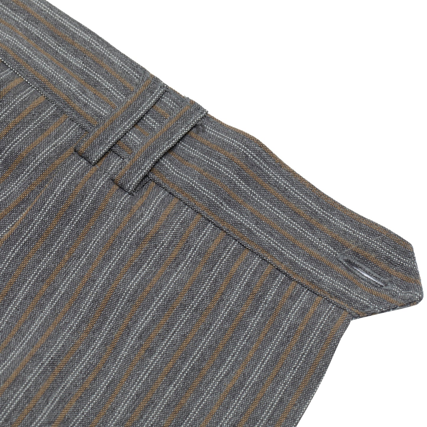 Warp-Faced Twill Stripe, Controlled Drape, Relaxed Silhouette