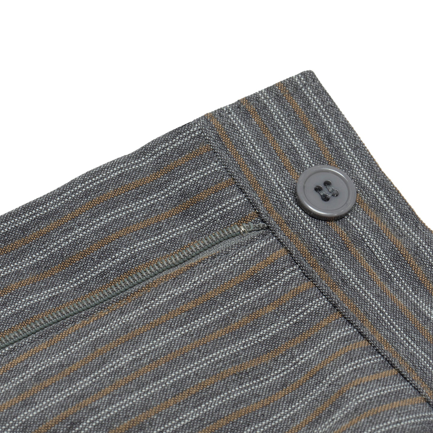 Warp-Faced Twill Stripe, Controlled Drape, Relaxed Silhouette