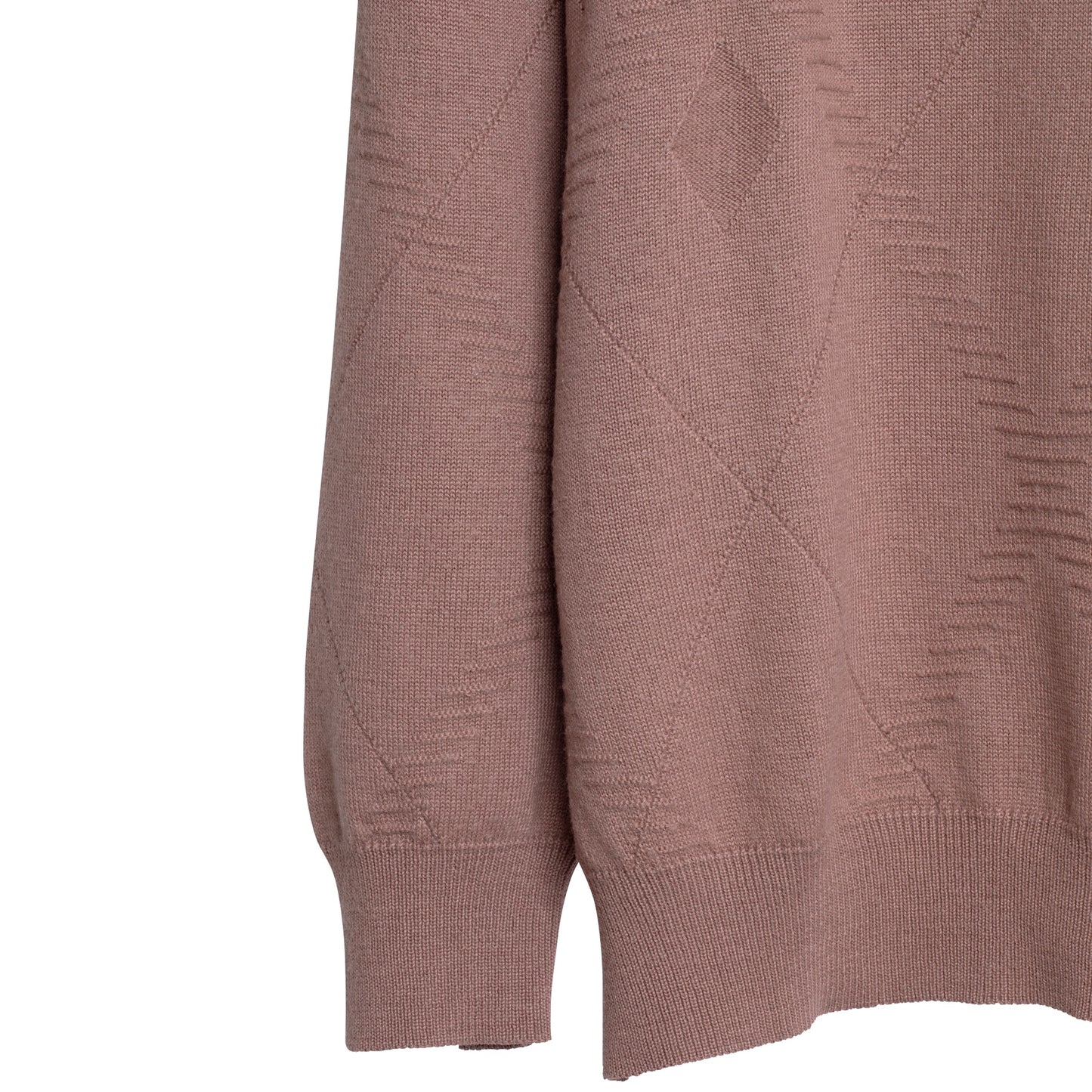 Argyle Pattern Knit Schurwolle Blend Jumper