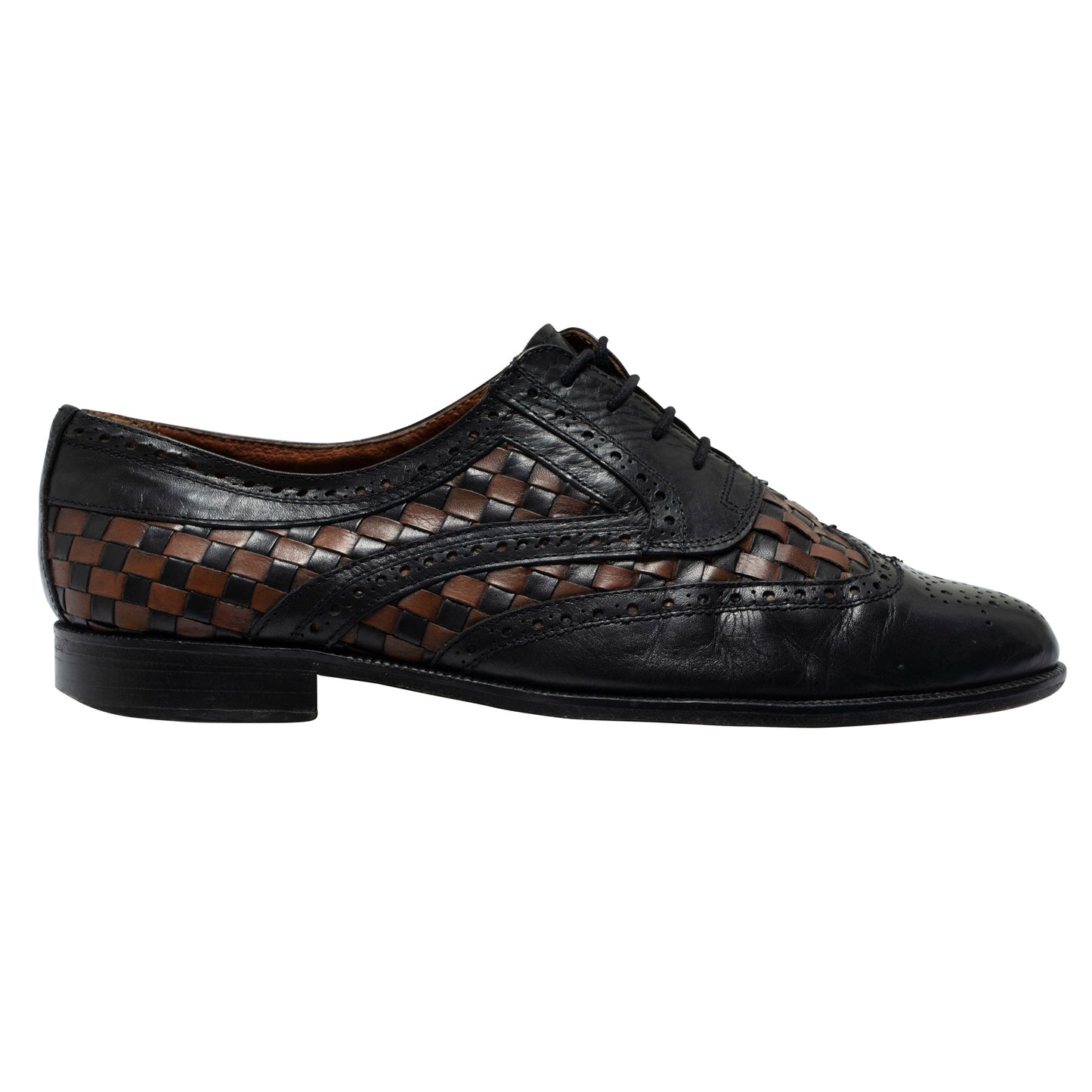 70s, Handwoven, Full Brogue Overlays, Blake-Stitched Sole