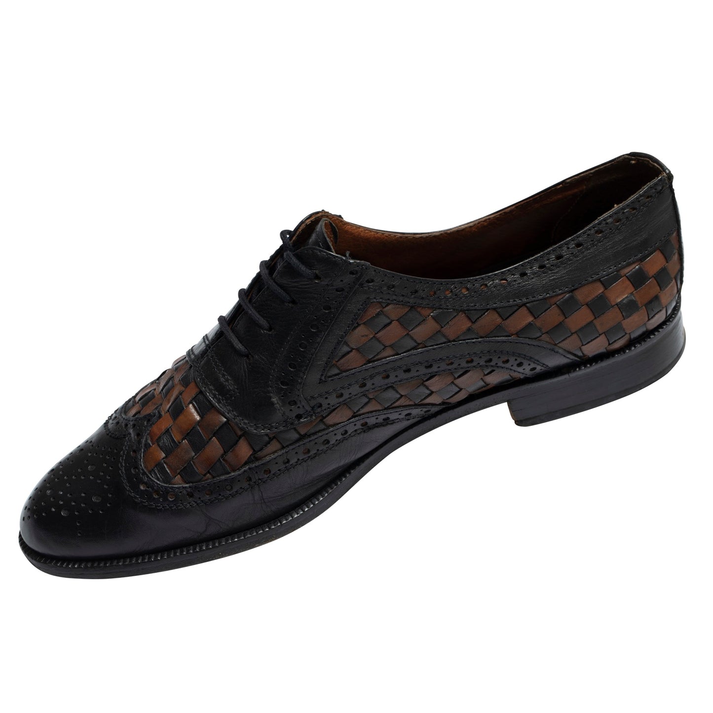 70s, Handwoven, Full Brogue Overlays, Blake-Stitched Sole
