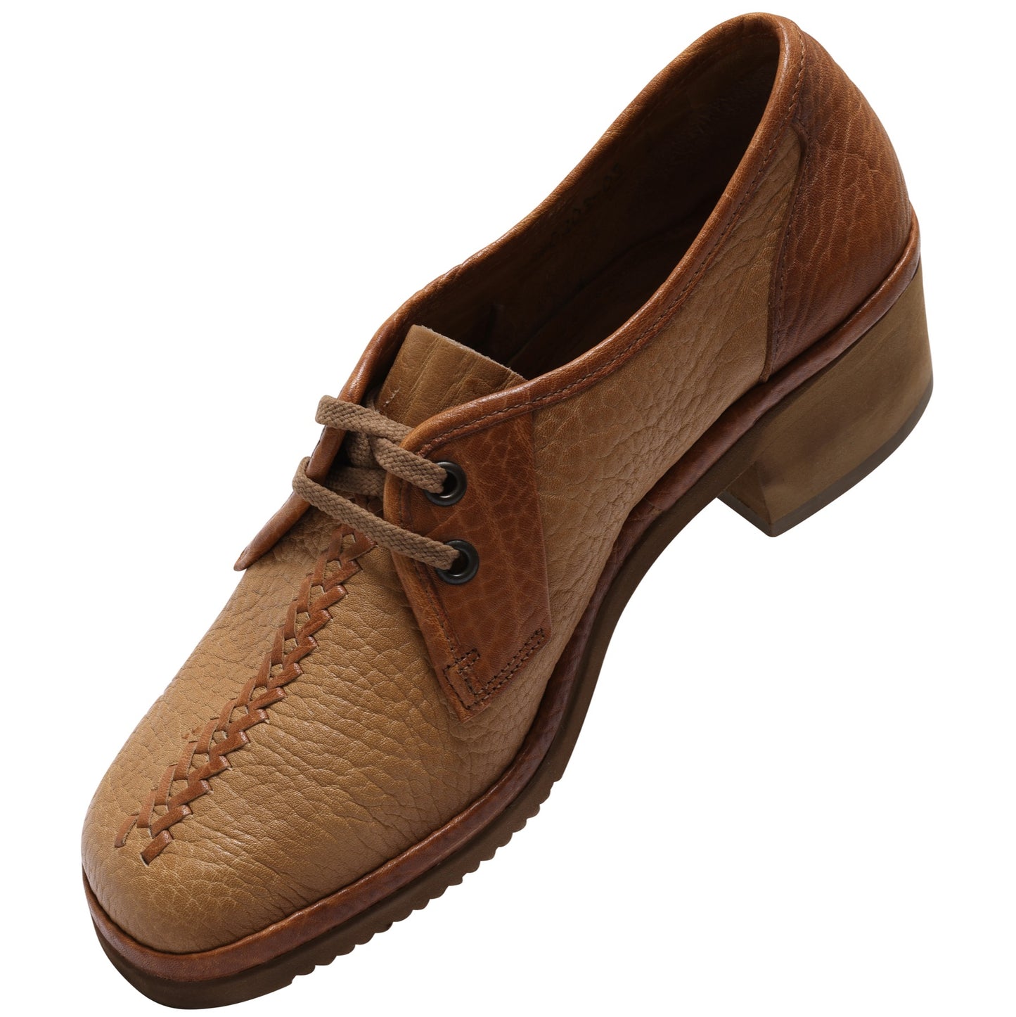 Split-Vamp, Two-Tone Pebbled Leather, Rural Formalism