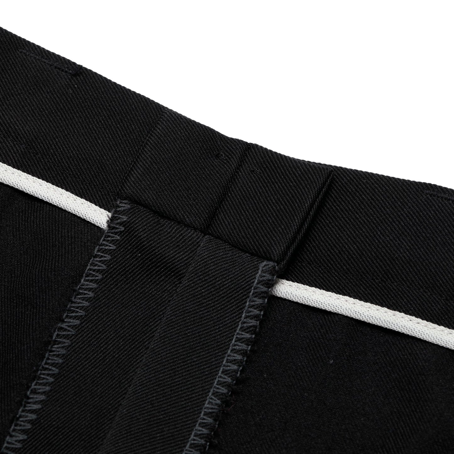 70s, Twill, Mid-Rise Cut, Rigid Pleating, Institutional Uniform