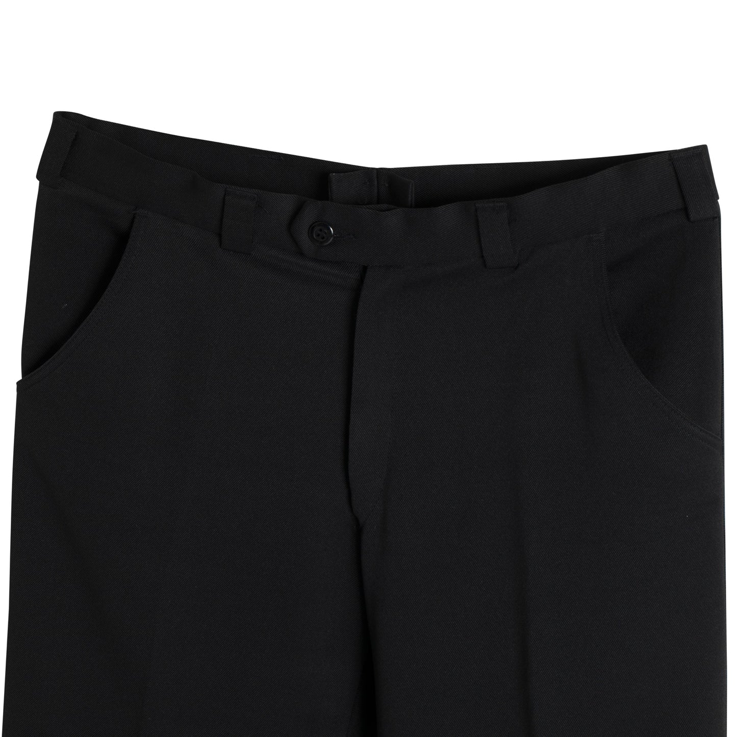 70s, Twill, Mid-Rise Cut, Rigid Pleating, Institutional Uniform