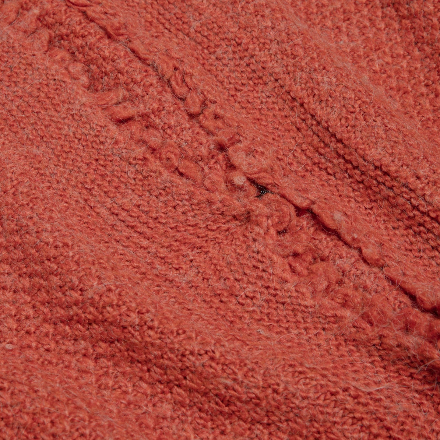Garter Seed Stitch Picot Trim Cardigan