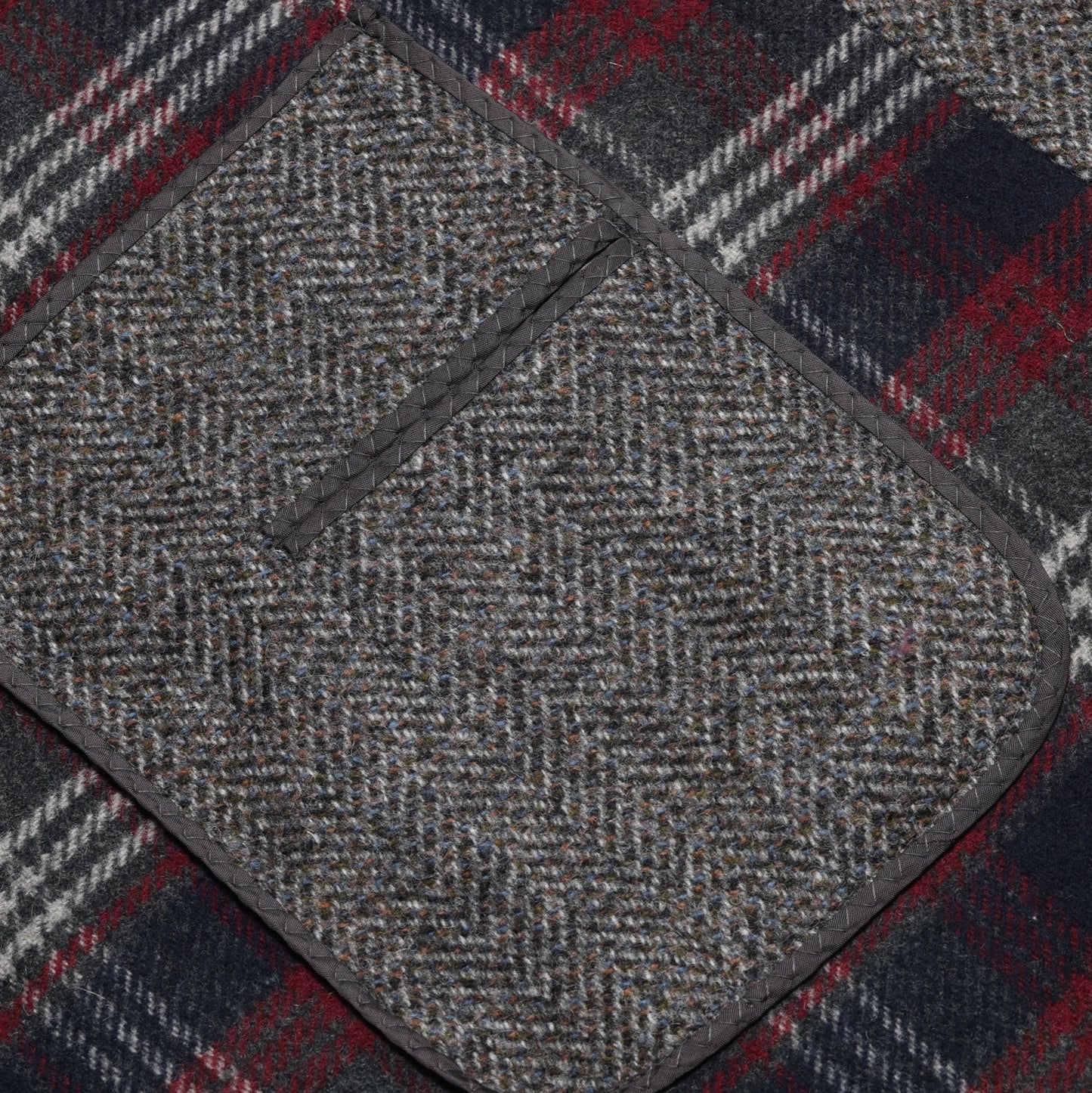 Vintage, 1980s, Herringbone Tweed, High GSM
