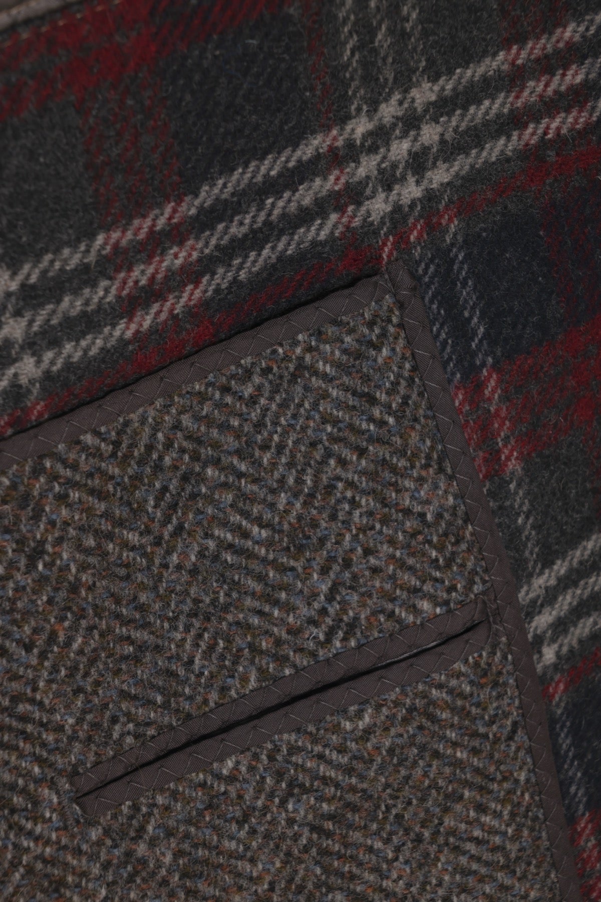 Vintage, 1980s, Herringbone Tweed, High GSM