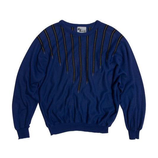 Stockinette Knit Intarsia Dolman Sleeve Jumper