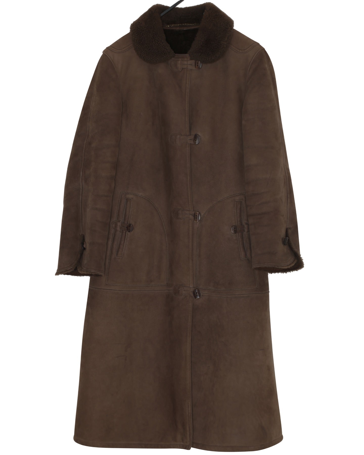 Vintage, 1970s, Suede Lambskin, Shearling