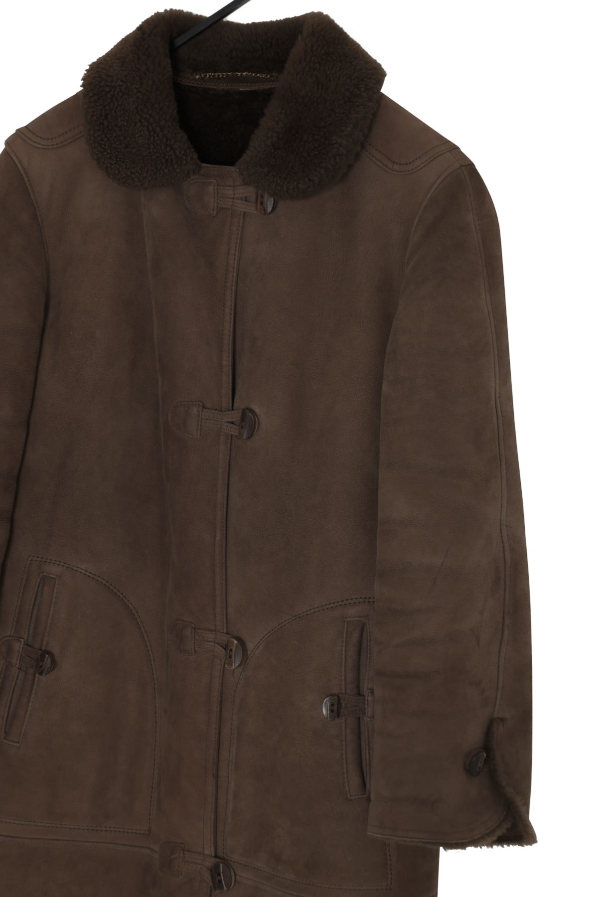 Vintage, 1970s, Suede Lambskin, Shearling