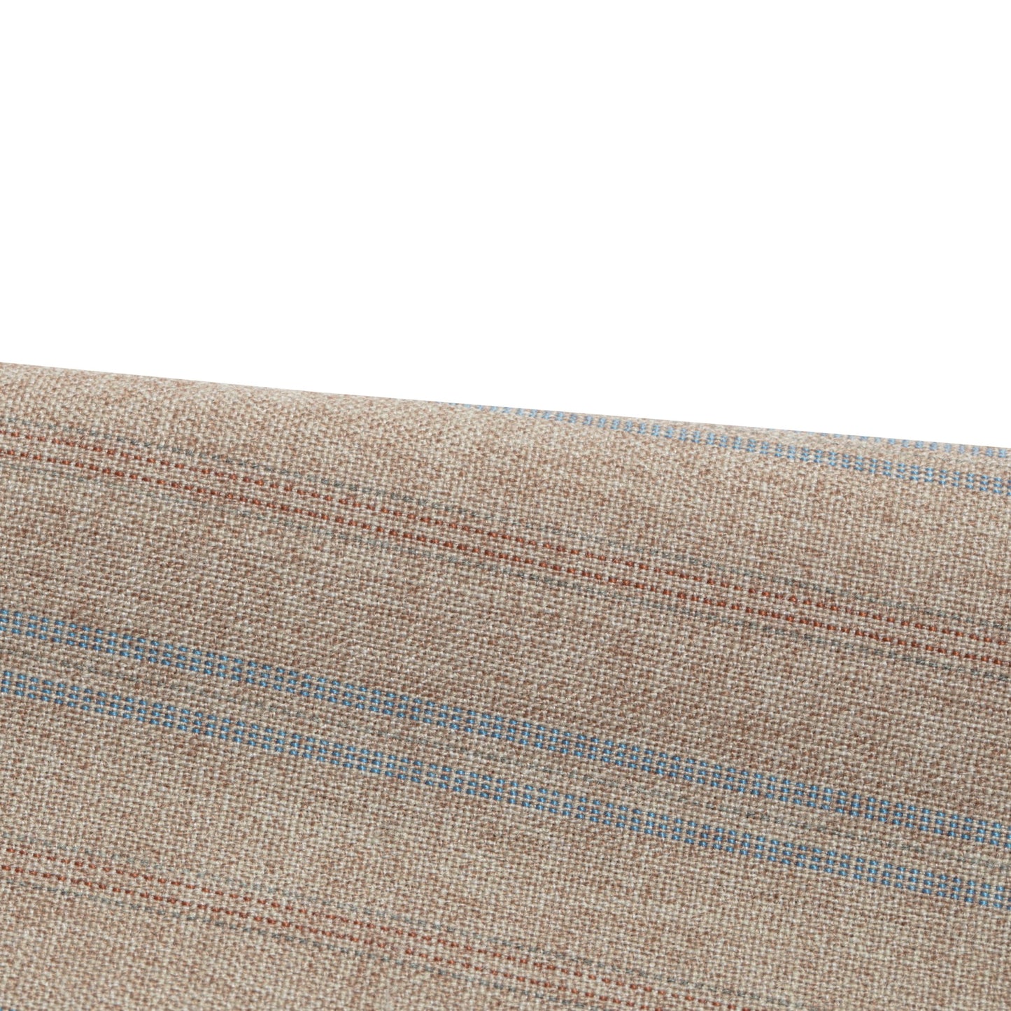 70s, Linen-Wool Blend, Pinstripe Weave, Extended Tab Closure
