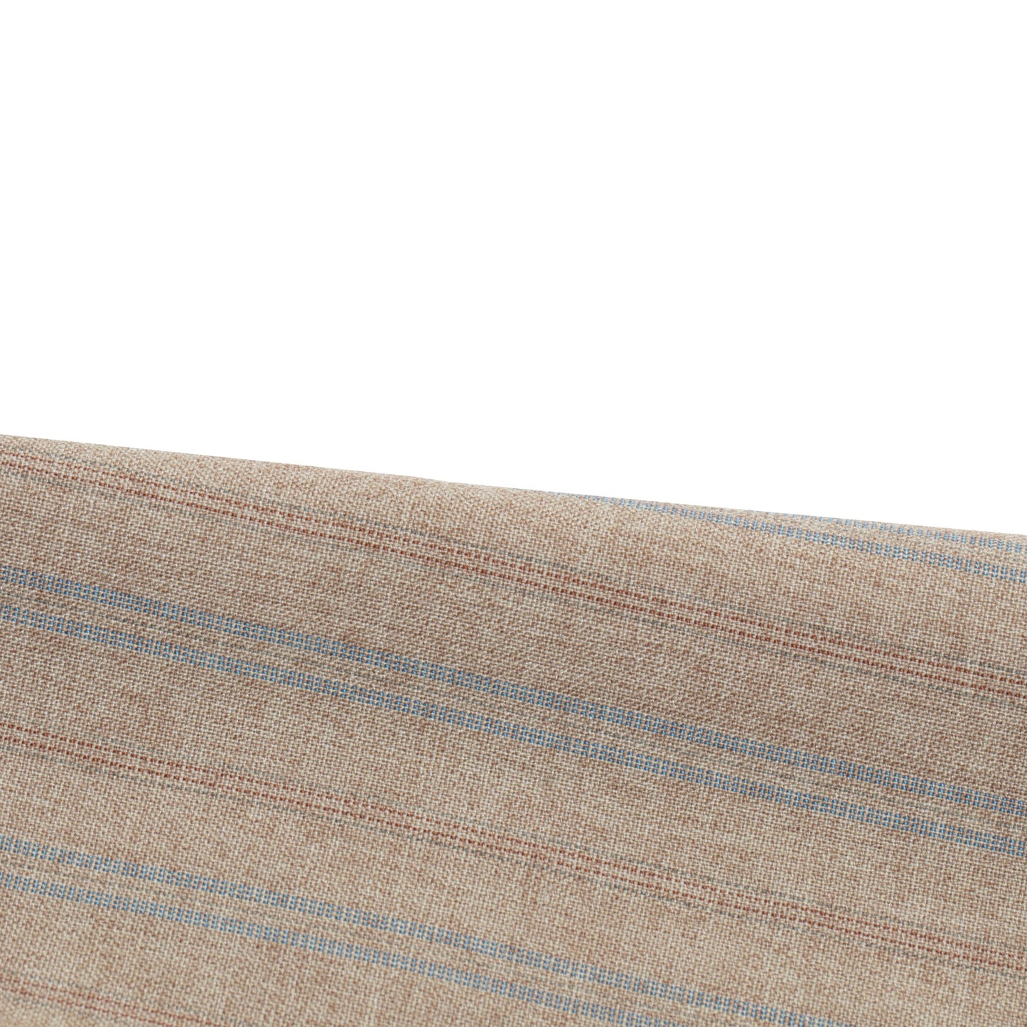 70s, Linen-Wool Blend, Pinstripe Weave, Extended Tab Closure