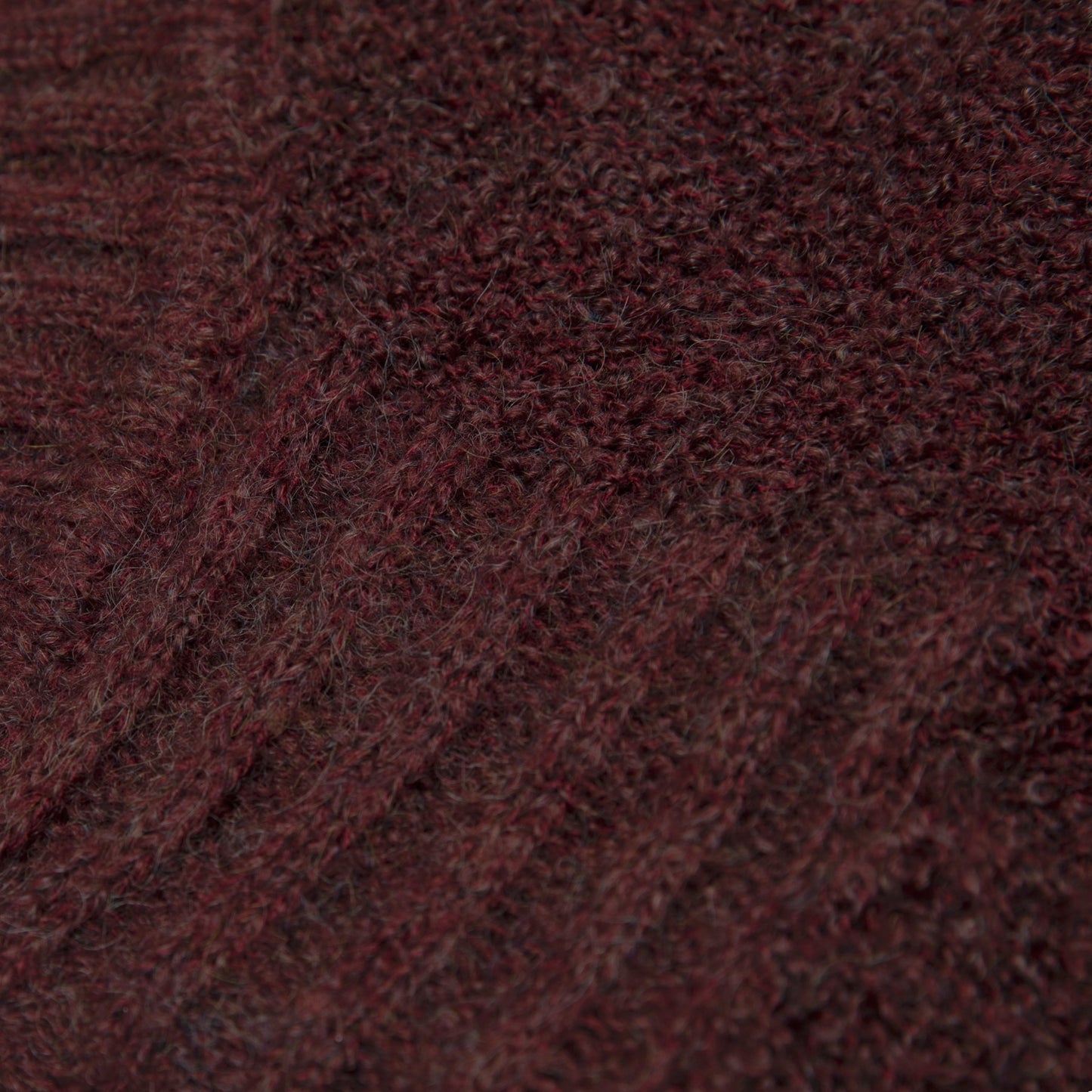 Bouclé Yarn Structured Shoulder V Neck Pullover