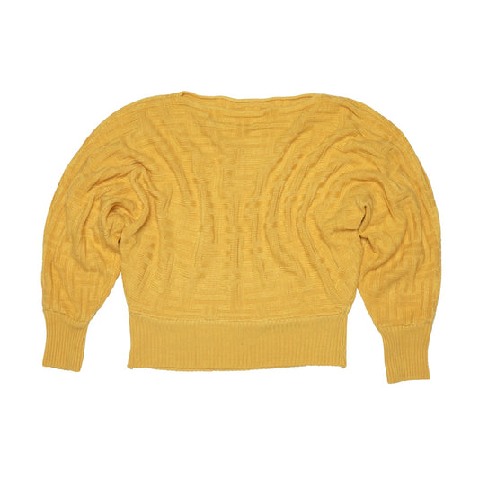 Mid-Century Modern Fine Guage Maze Stitch Batwing Pullover