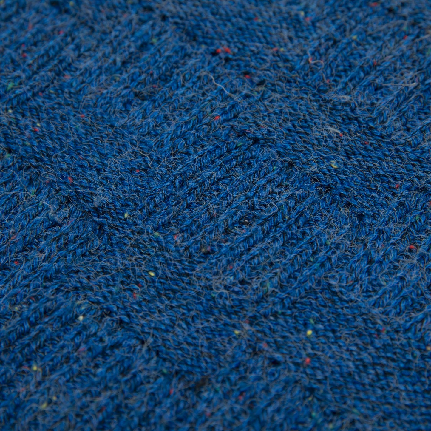 Tweed Yarn Basketweave Stitch Crewneck Jumper