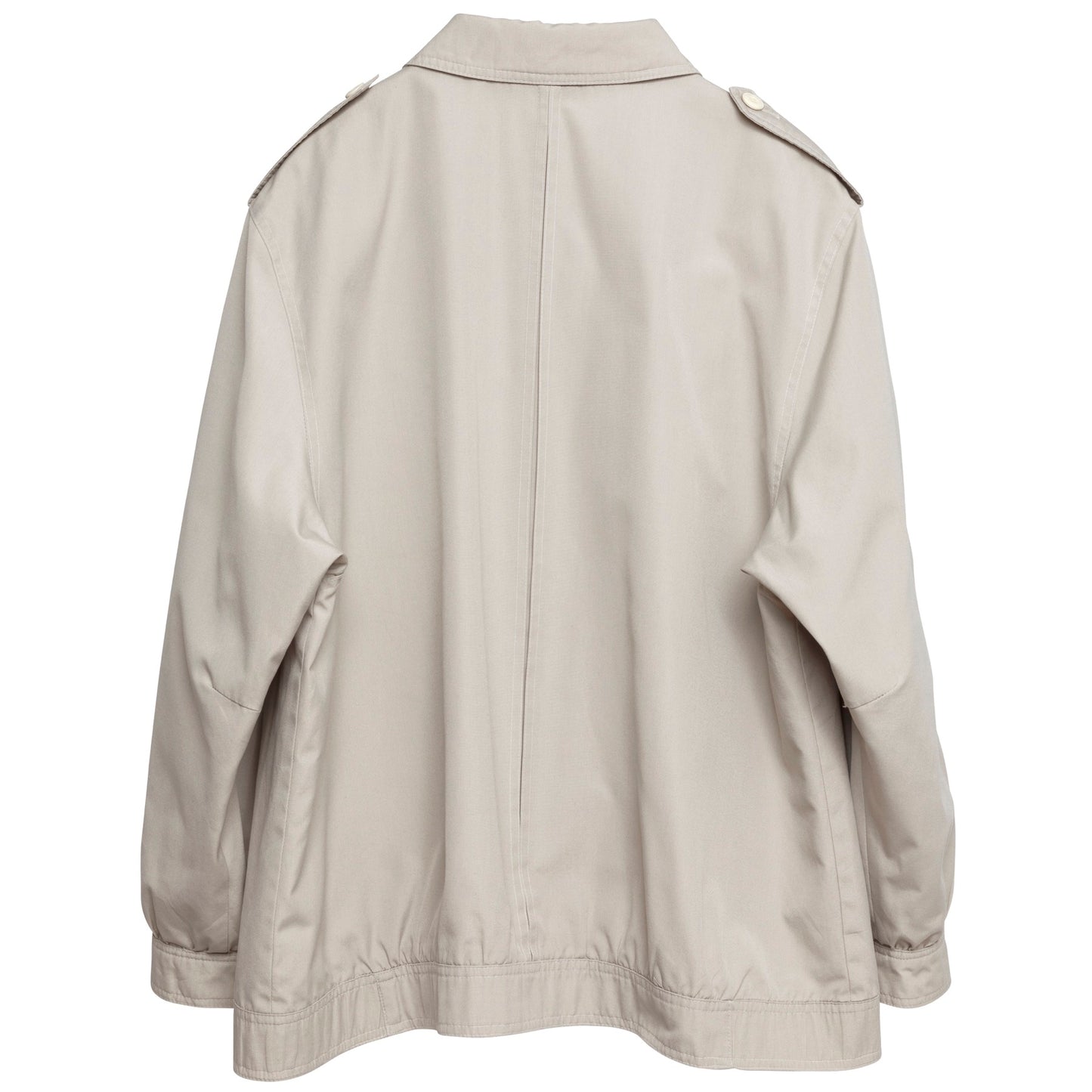 Canvas Weave Slot Seam Blouson Jacket