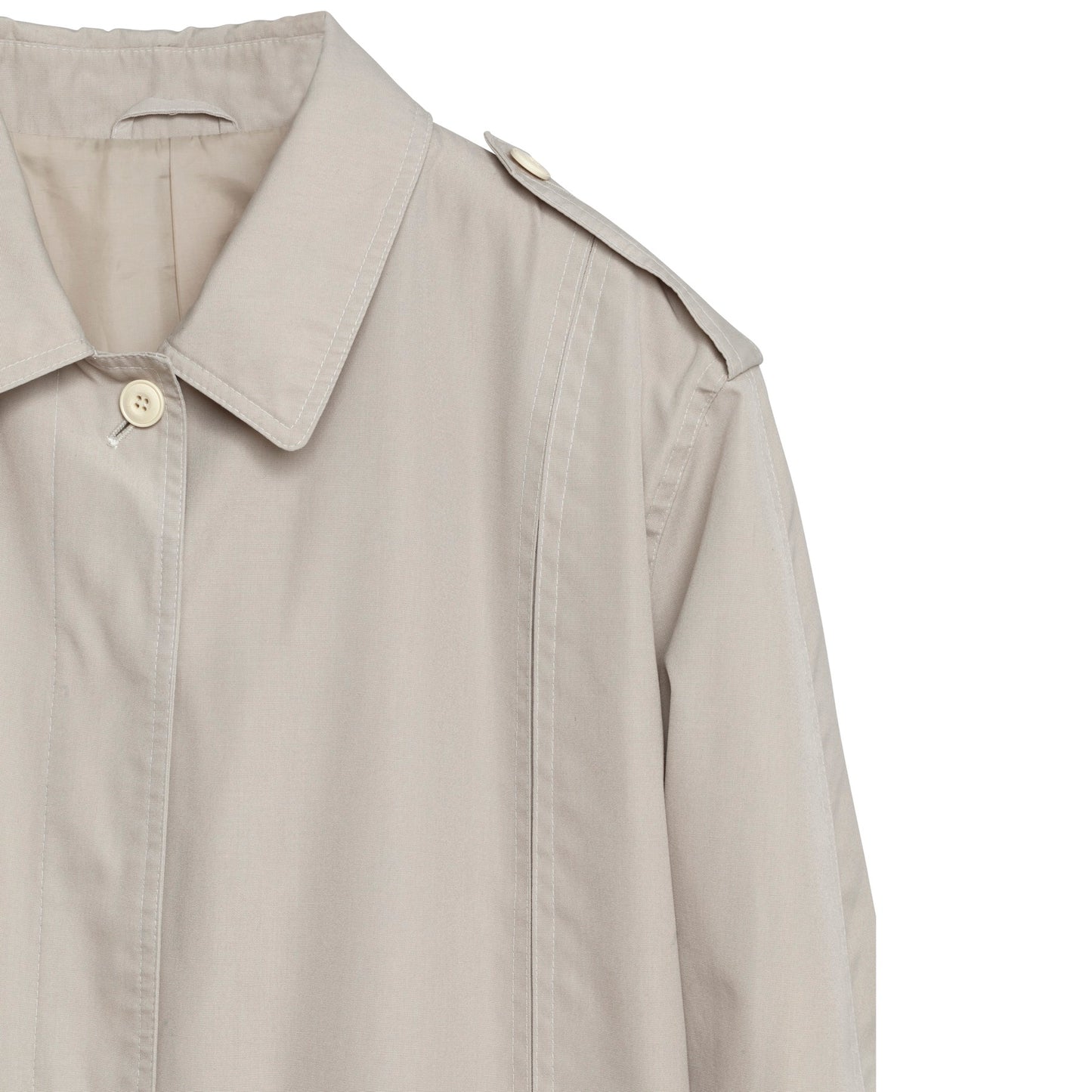Canvas Weave Slot Seam Blouson Jacket
