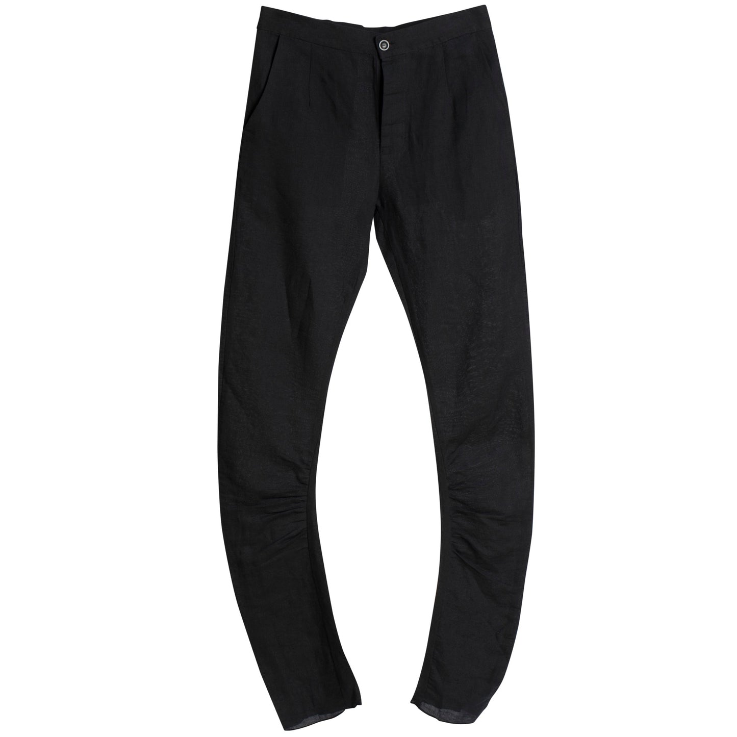 Crash Weave Linen J Shaped Tailored Trousers