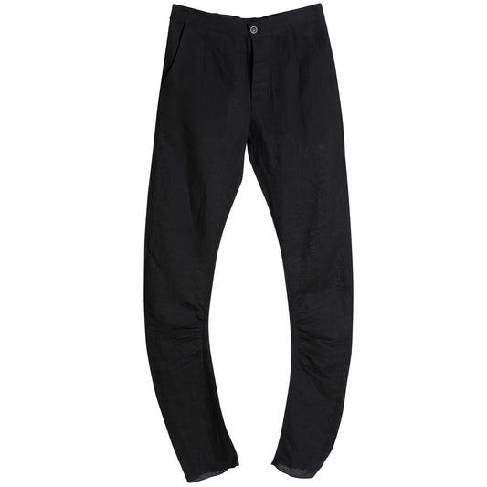 Crash Weave Linen J Shaped Tailored Trousers