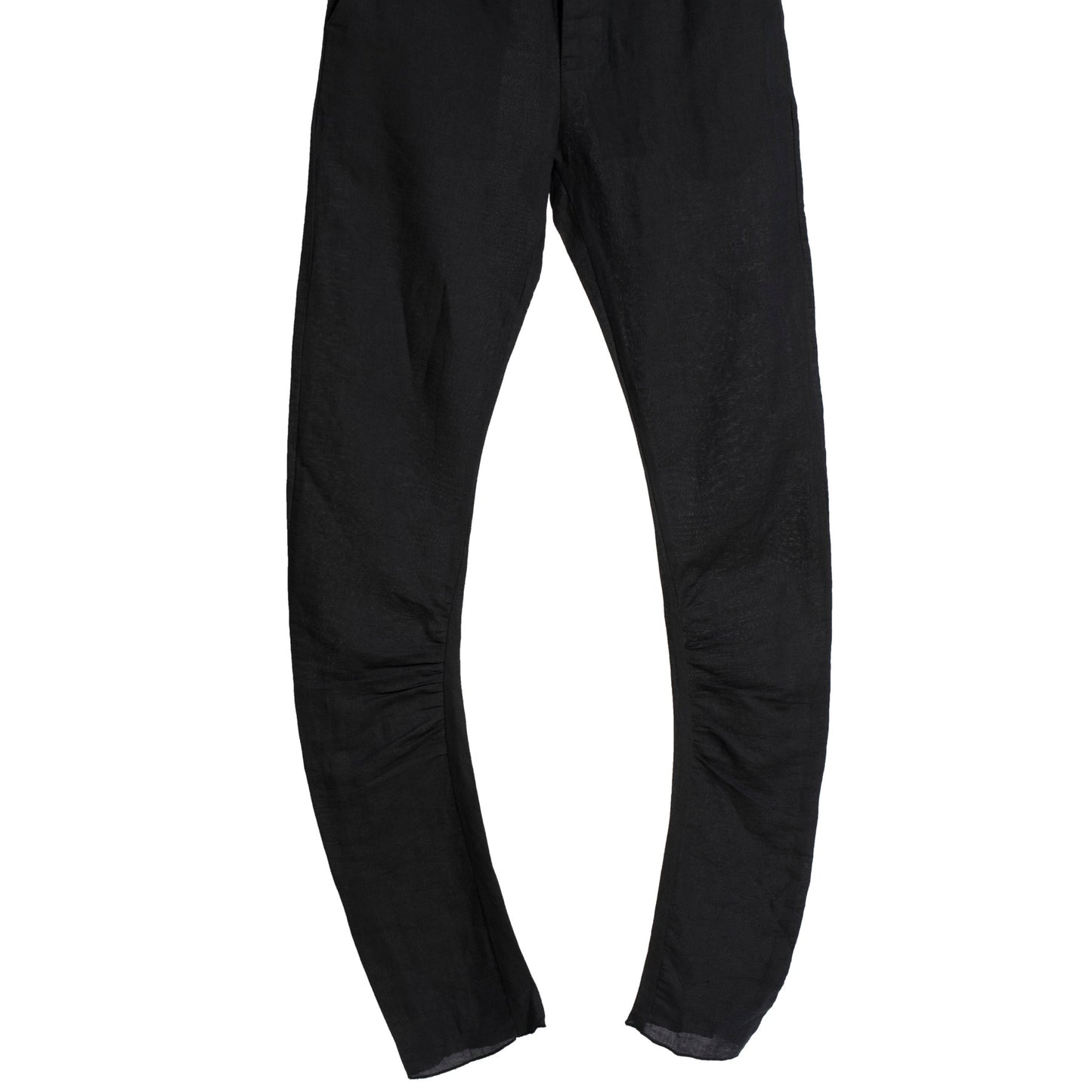 Crash Weave Linen J Shaped Tailored Trousers