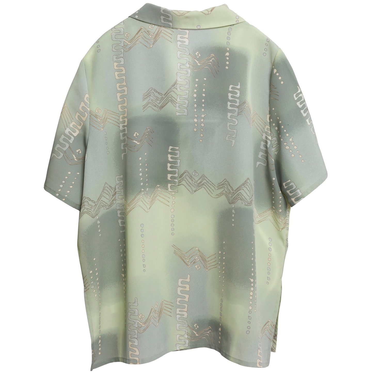 Crêpe Viscose Italian Collar Short Sleeve Shirt