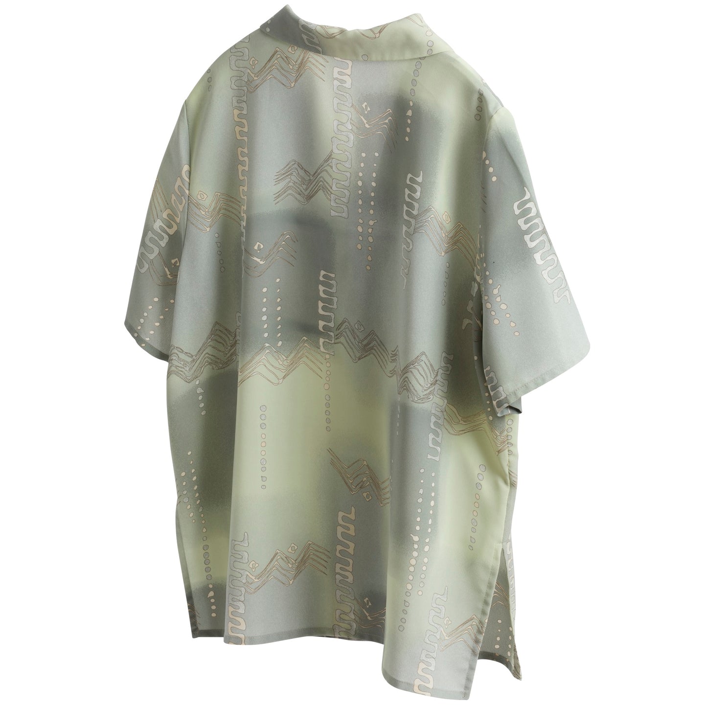 Crêpe Viscose Italian Collar Short Sleeve Shirt