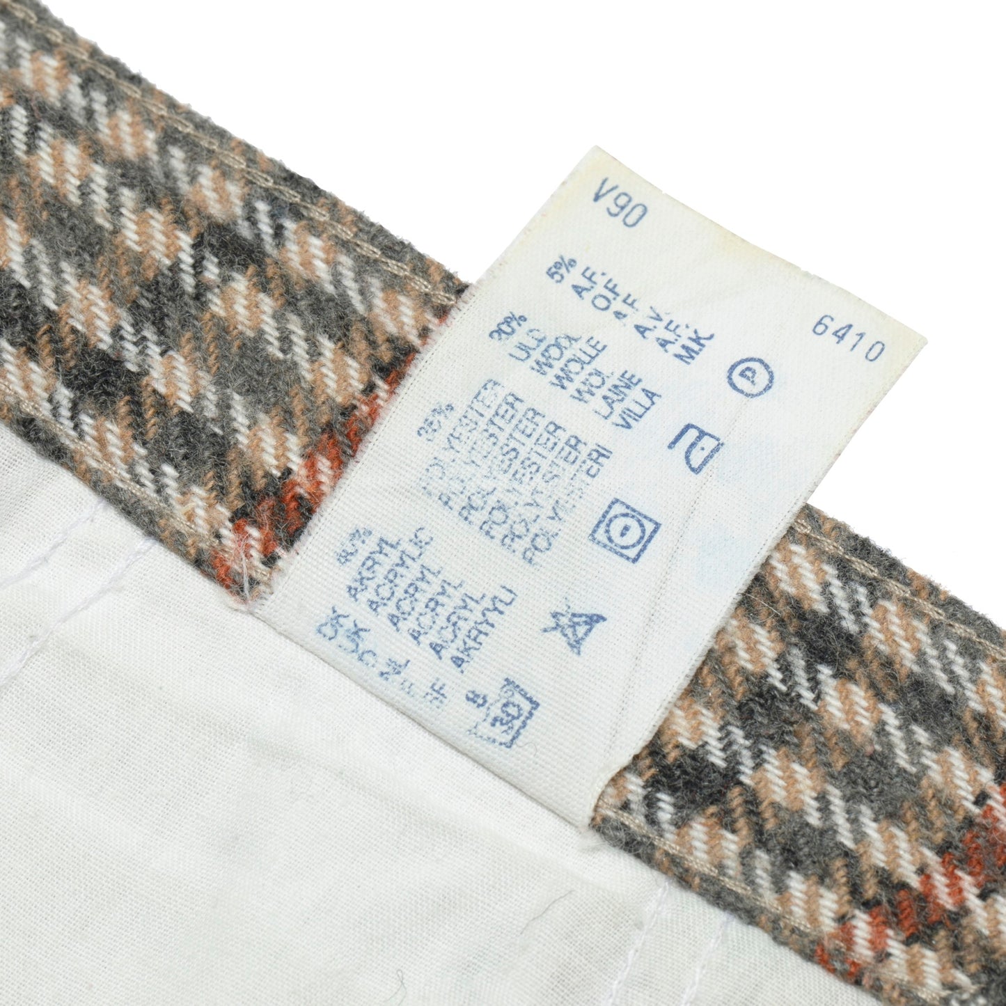 90s, Brushed Wool Blend, Glenurquhart Check, Business-Leisure