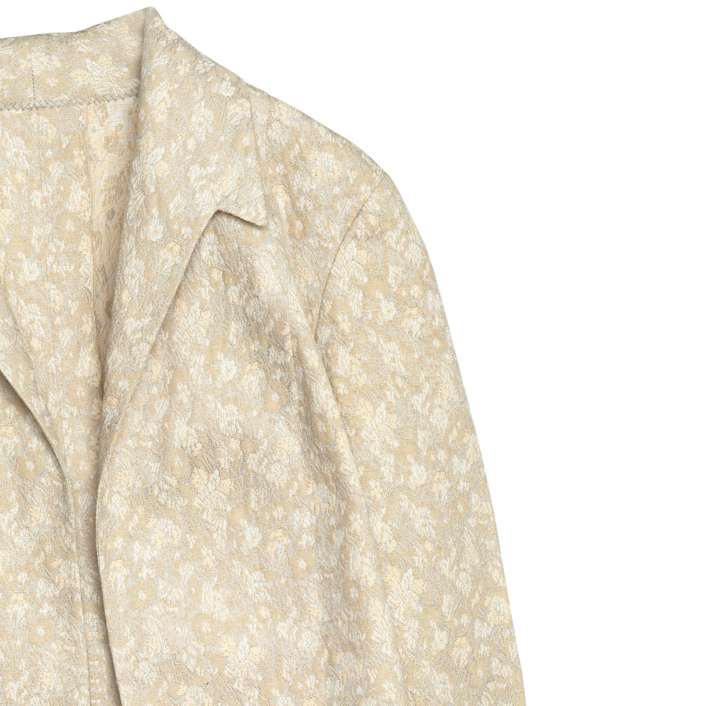 Vintage, 1970s, Linen Damask, T Lapel