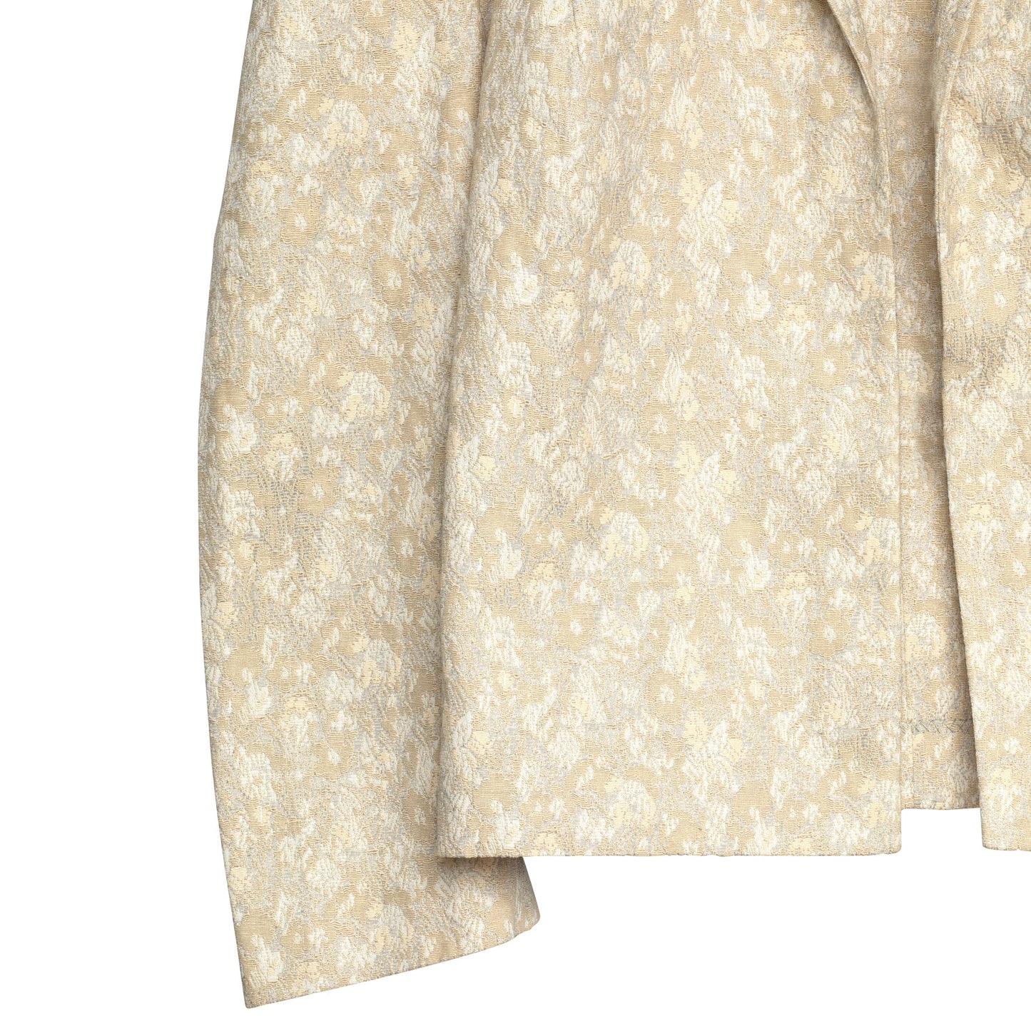 Vintage, 1970s, Linen Damask, T Lapel