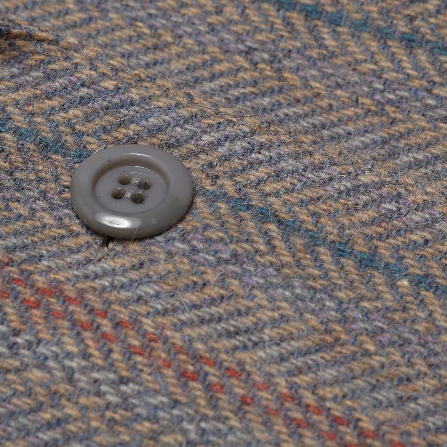 Vintage, 1970s, Herringbone Tweed, Pastel Striping
