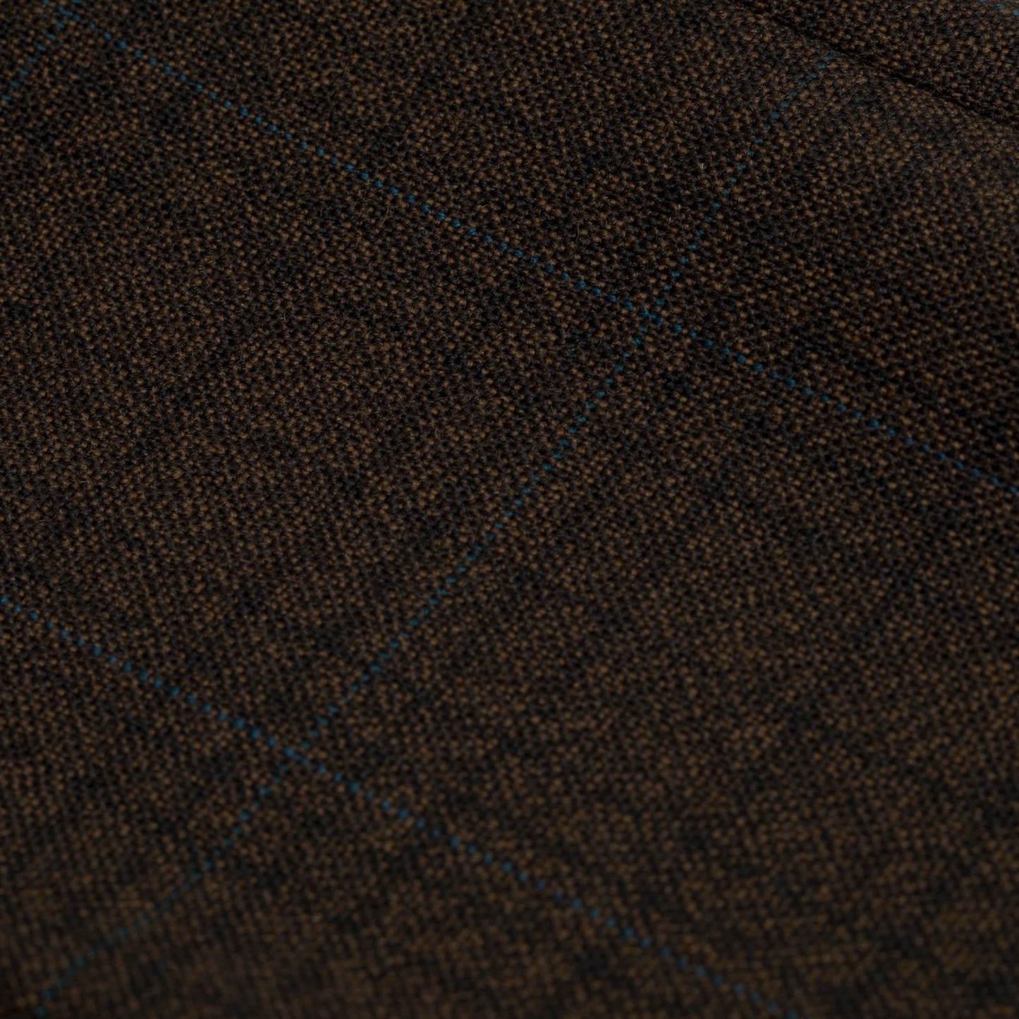 70s, Blue Overcheck, Tapered Leg, Pressed Pleats