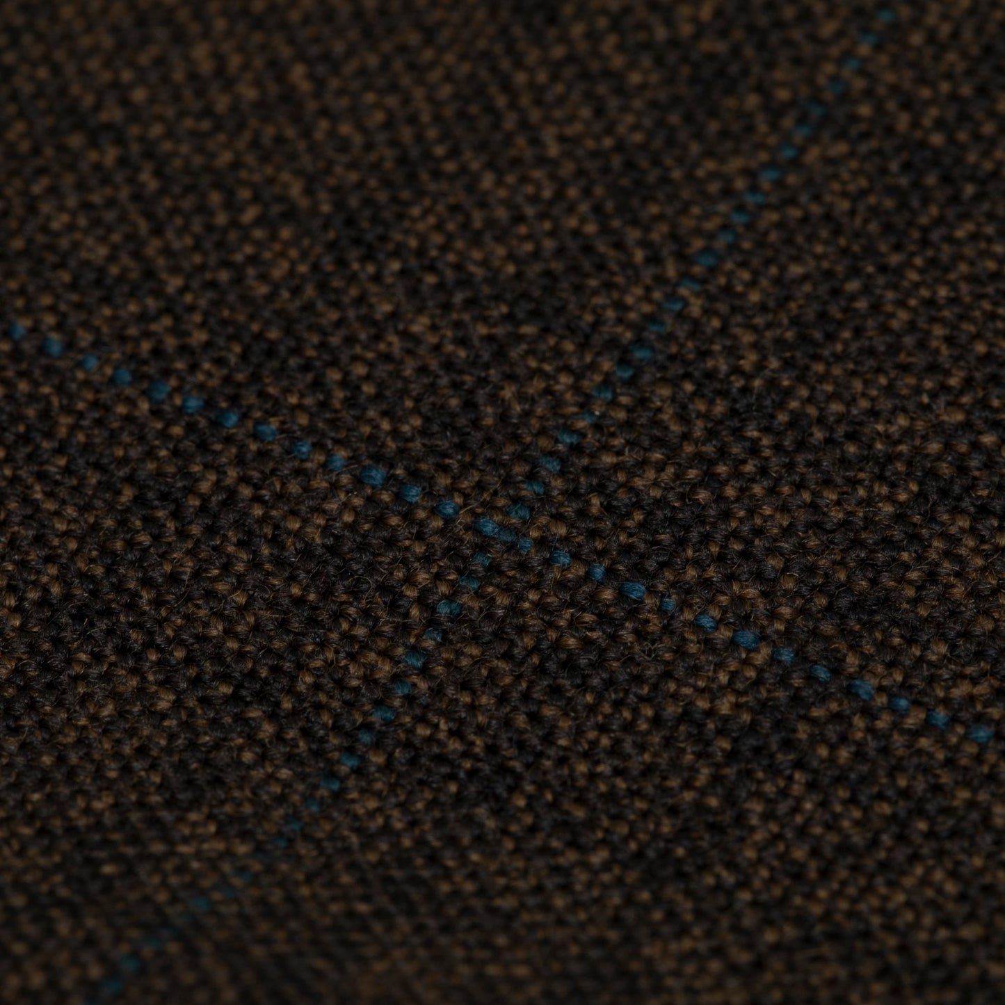 70s, Blue Overcheck, Tapered Leg, Pressed Pleats