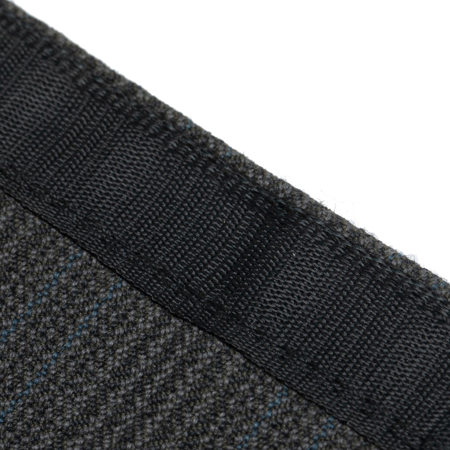 60s, Sculptural Volume, High-Twist Wool, Blue Pinstripe, Armin