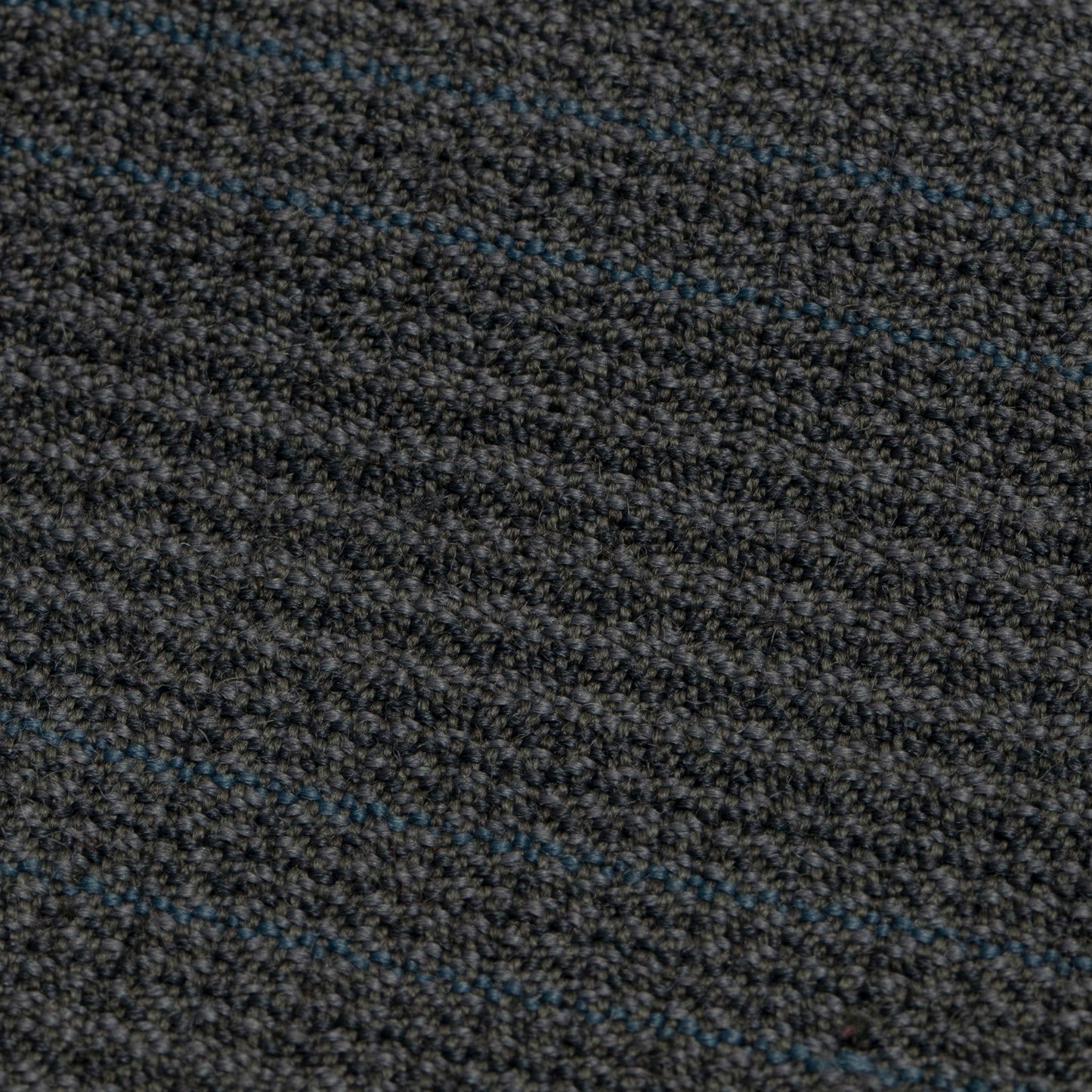 60s, Sculptural Volume, High-Twist Wool, Blue Pinstripe, Armin
