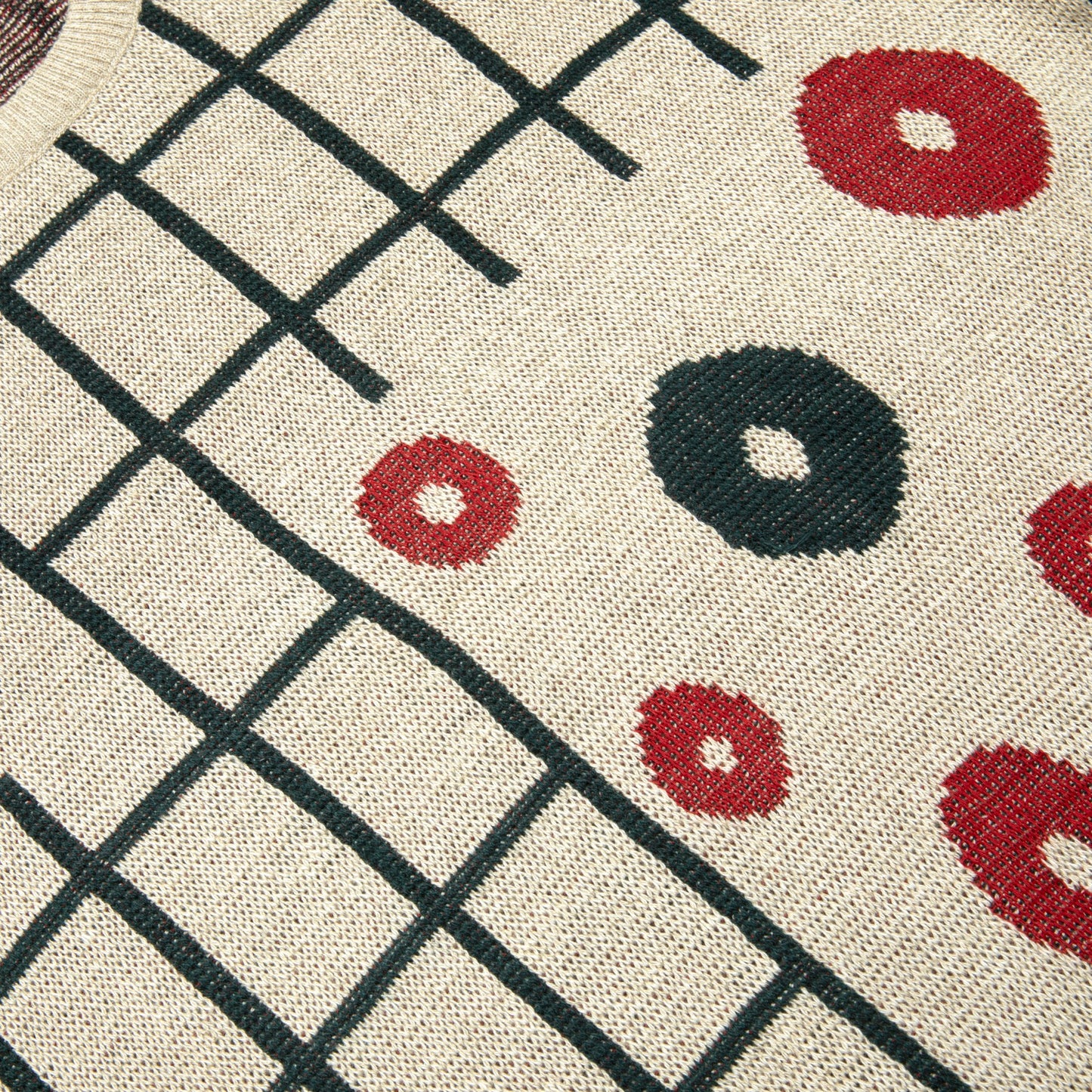 Vintage, 1980s, Jacquard, Drop Shoulder, Postmodern