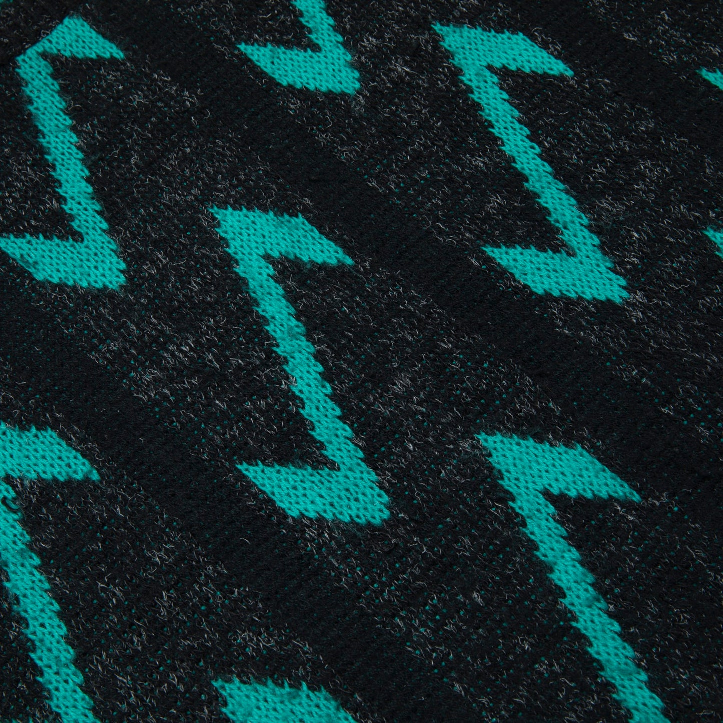 80s Heathered Zigzag Jacquard Jumper