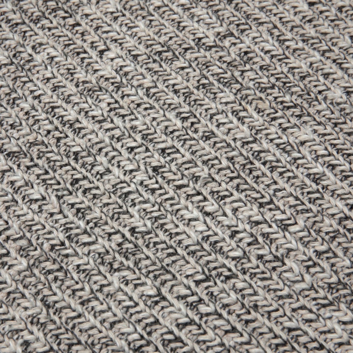 80s Heavy Guage Marled Yarn Ribbed Fisherman's Knit