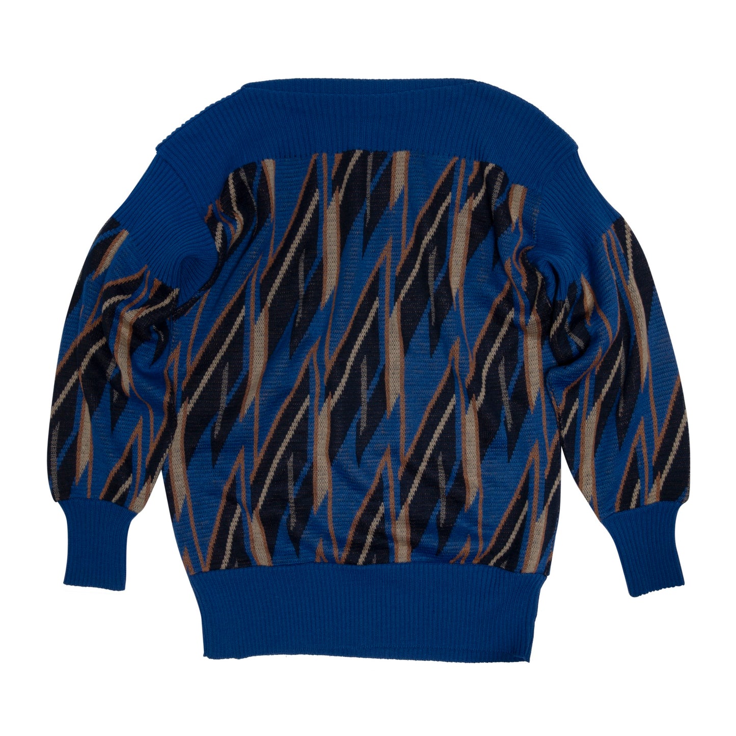 Jacquard Stocking Stitch Saddle Shoulder Jumper