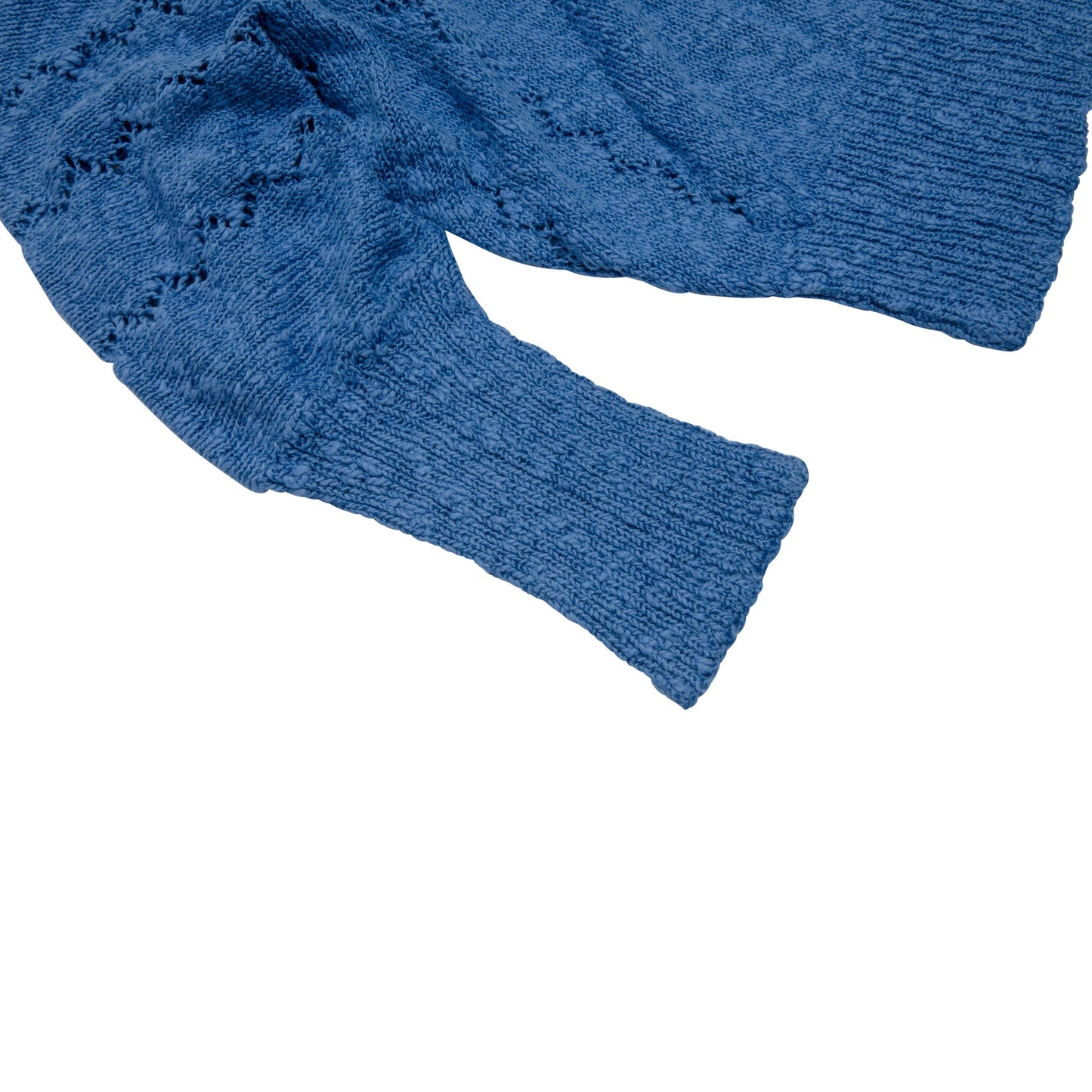 Slub Yarn, Eyelet Lacework, Gauntlet Cuffs