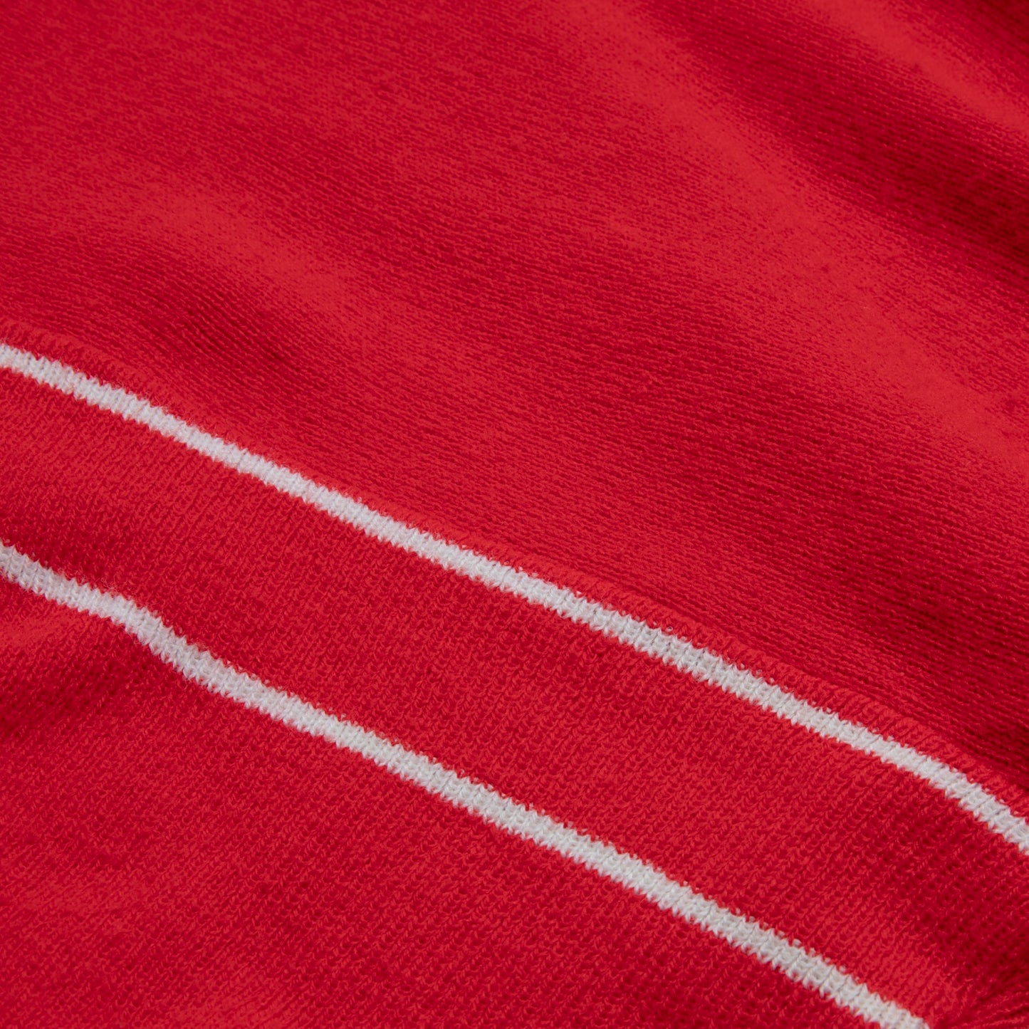 Stockinette Knit Intarsia Stripe Dropped Shoulder Jumper
