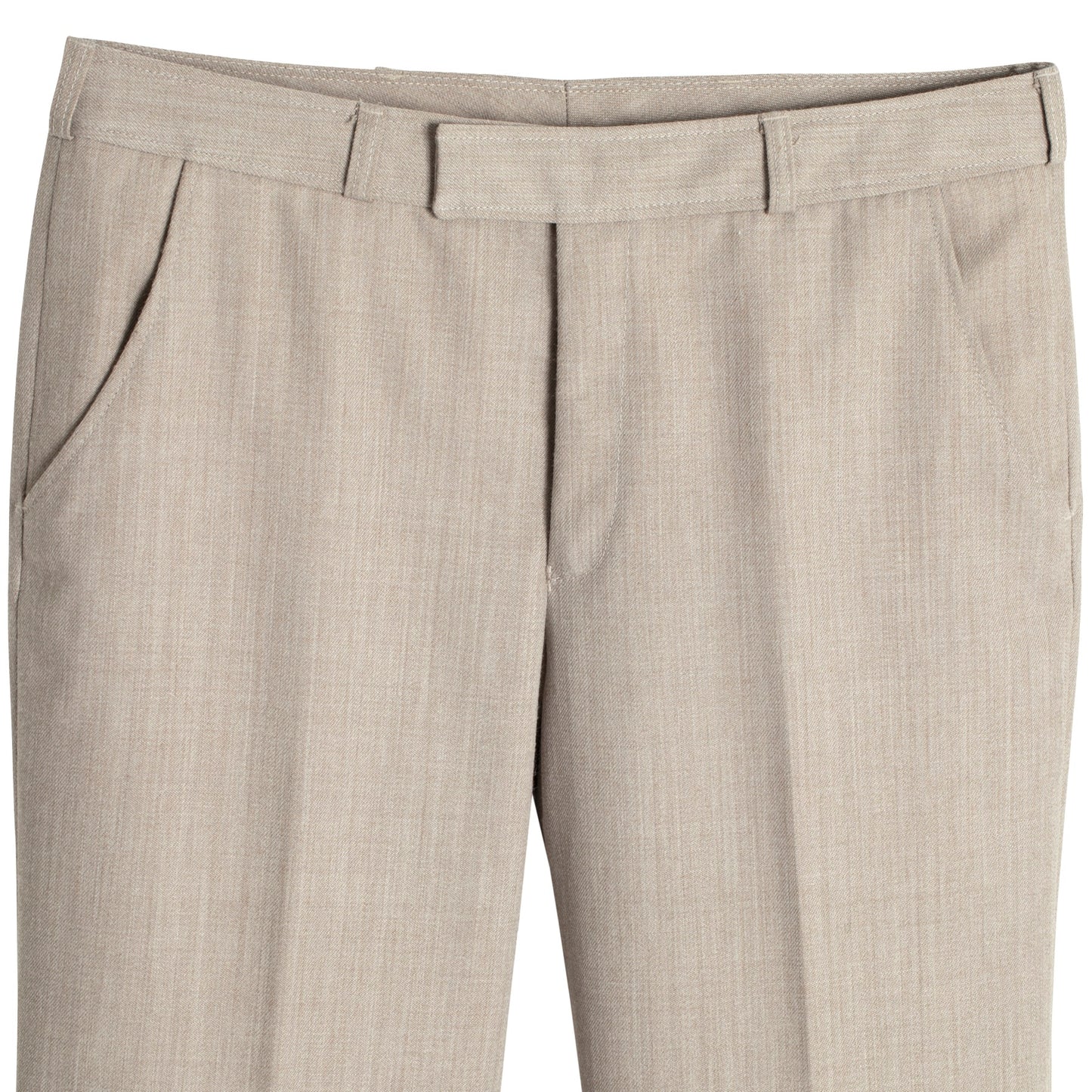 70s, Linen Blend, Hook & Bar, Straight Leg