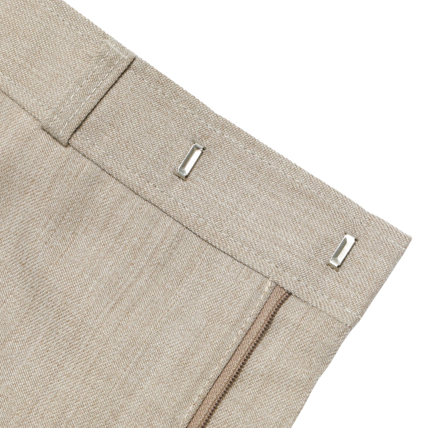 70s, Linen Blend, Hook & Bar, Straight Leg