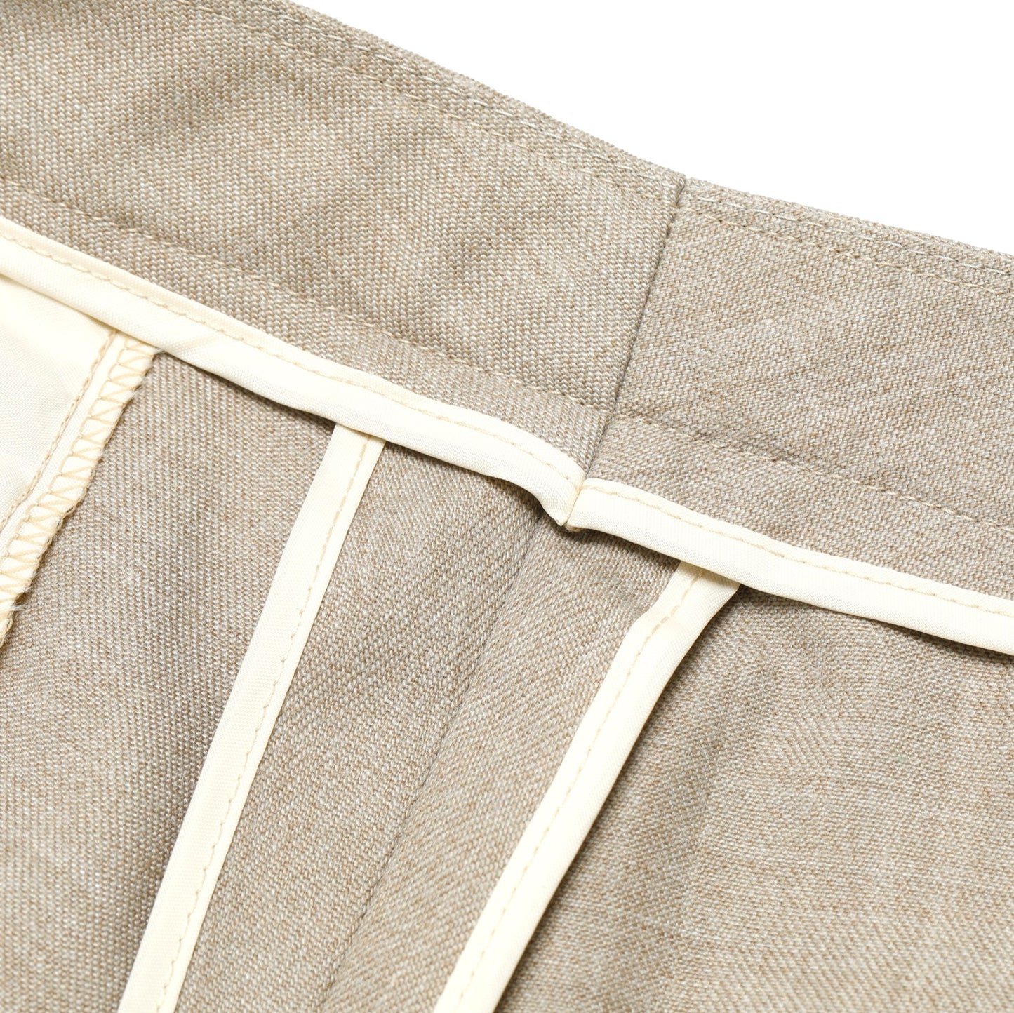 70s, Linen Blend, Hook & Bar, Straight Leg