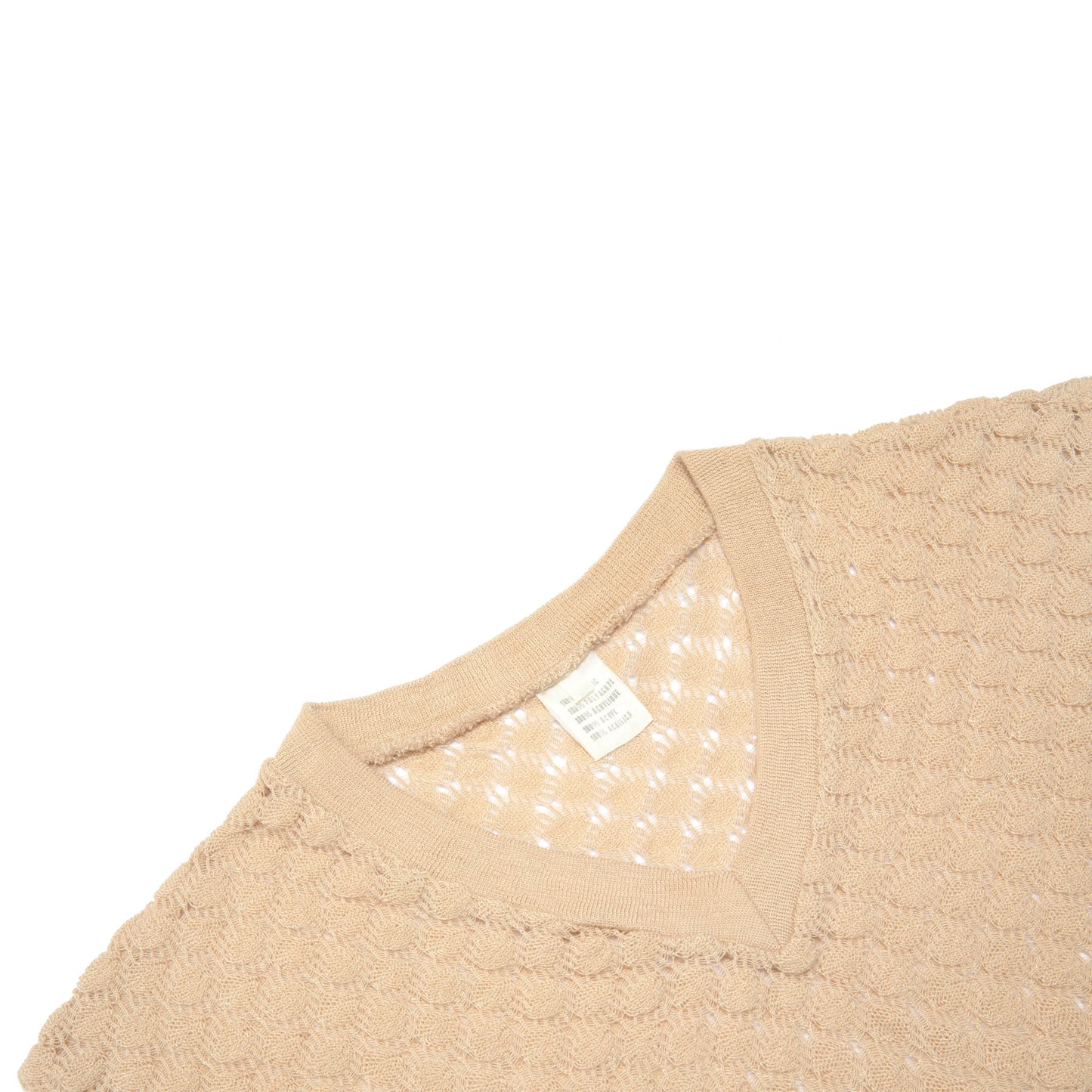 70s, Lace Knit, Mock Crochet, Resort
