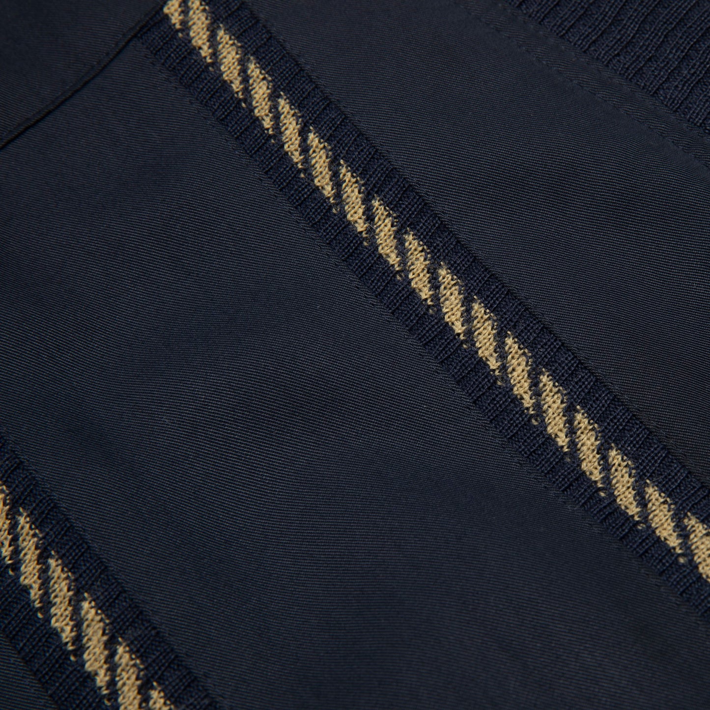 Post-WWII Gabardine Braided Rib Piping Cardigan Jacket