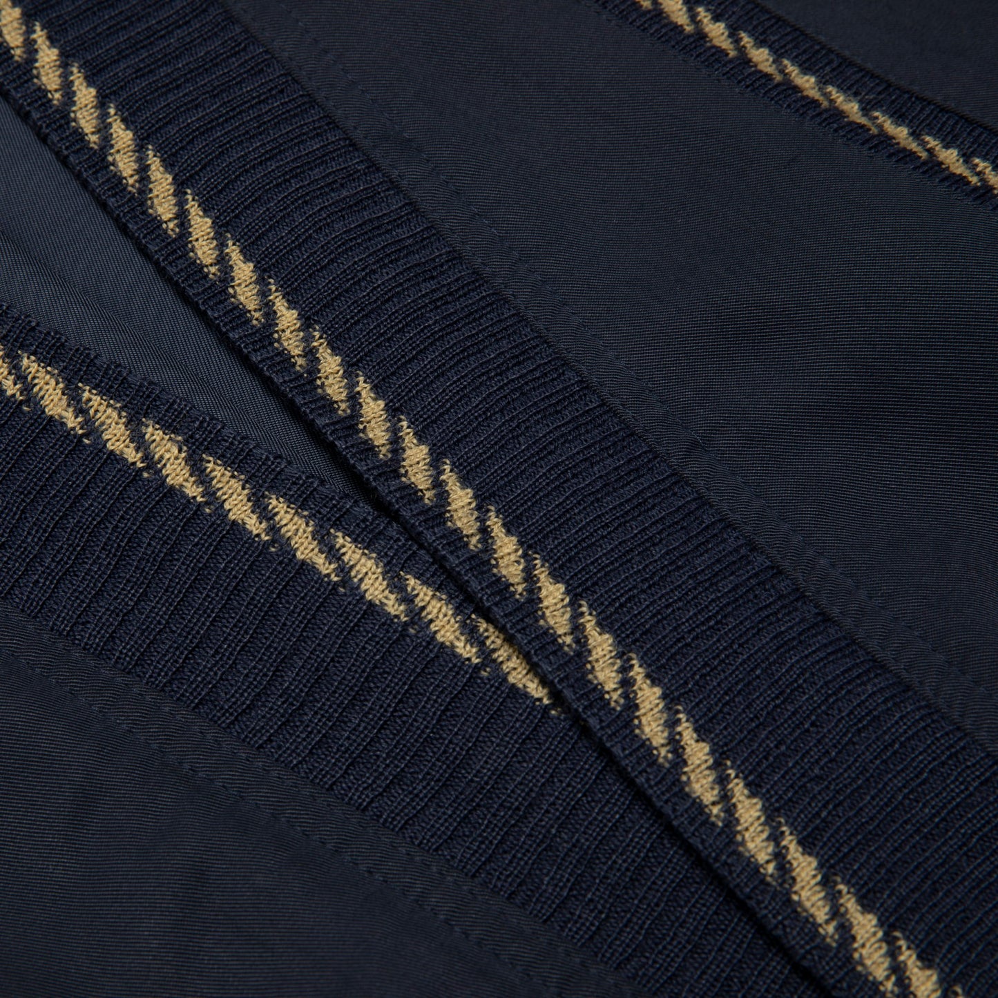 Post-WWII Gabardine Braided Rib Piping Cardigan Jacket